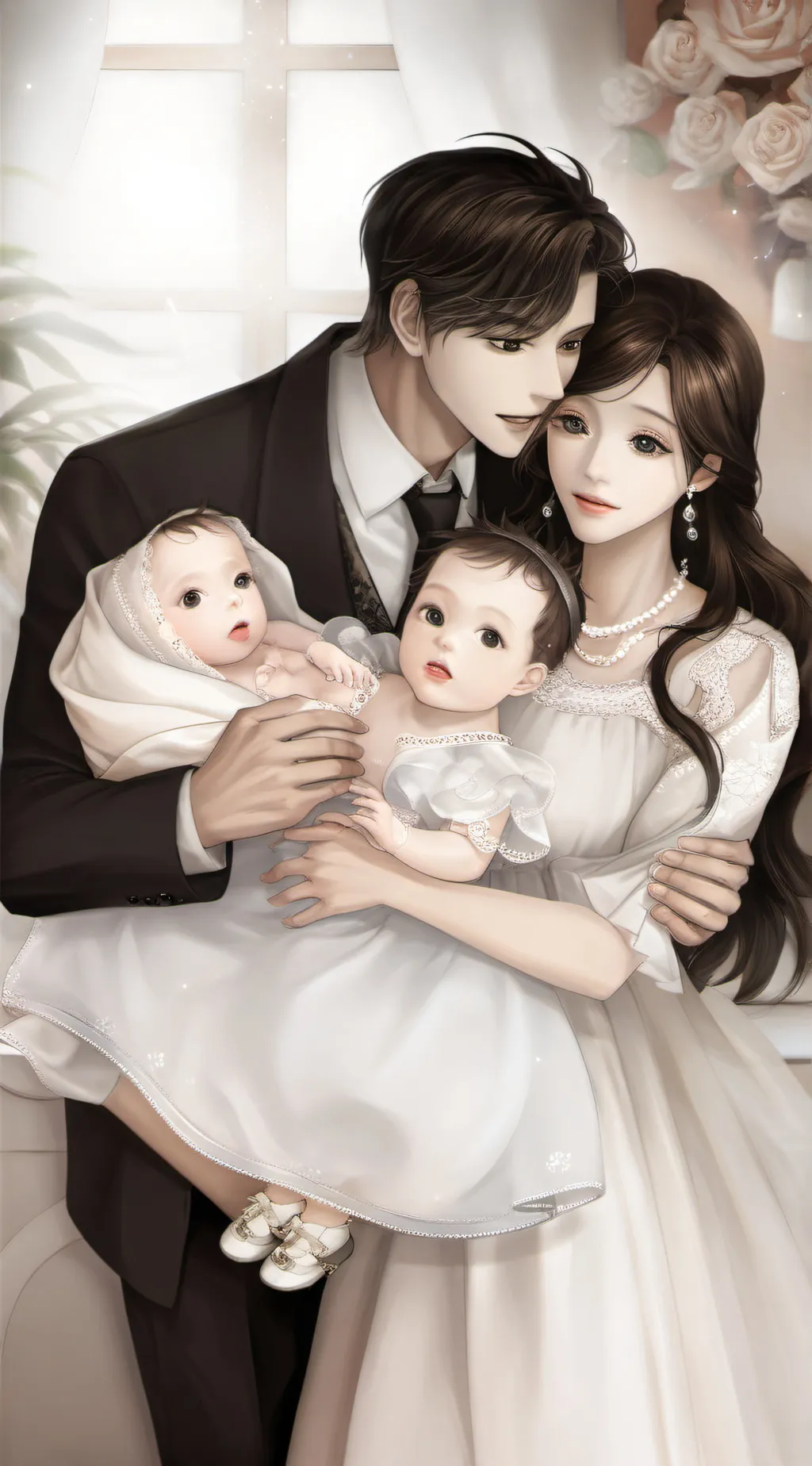 ai character: Alex, Lilly, Grace background