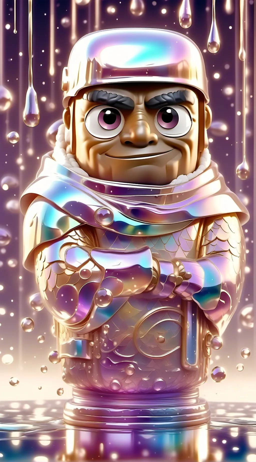 ai character: chicken nugget background