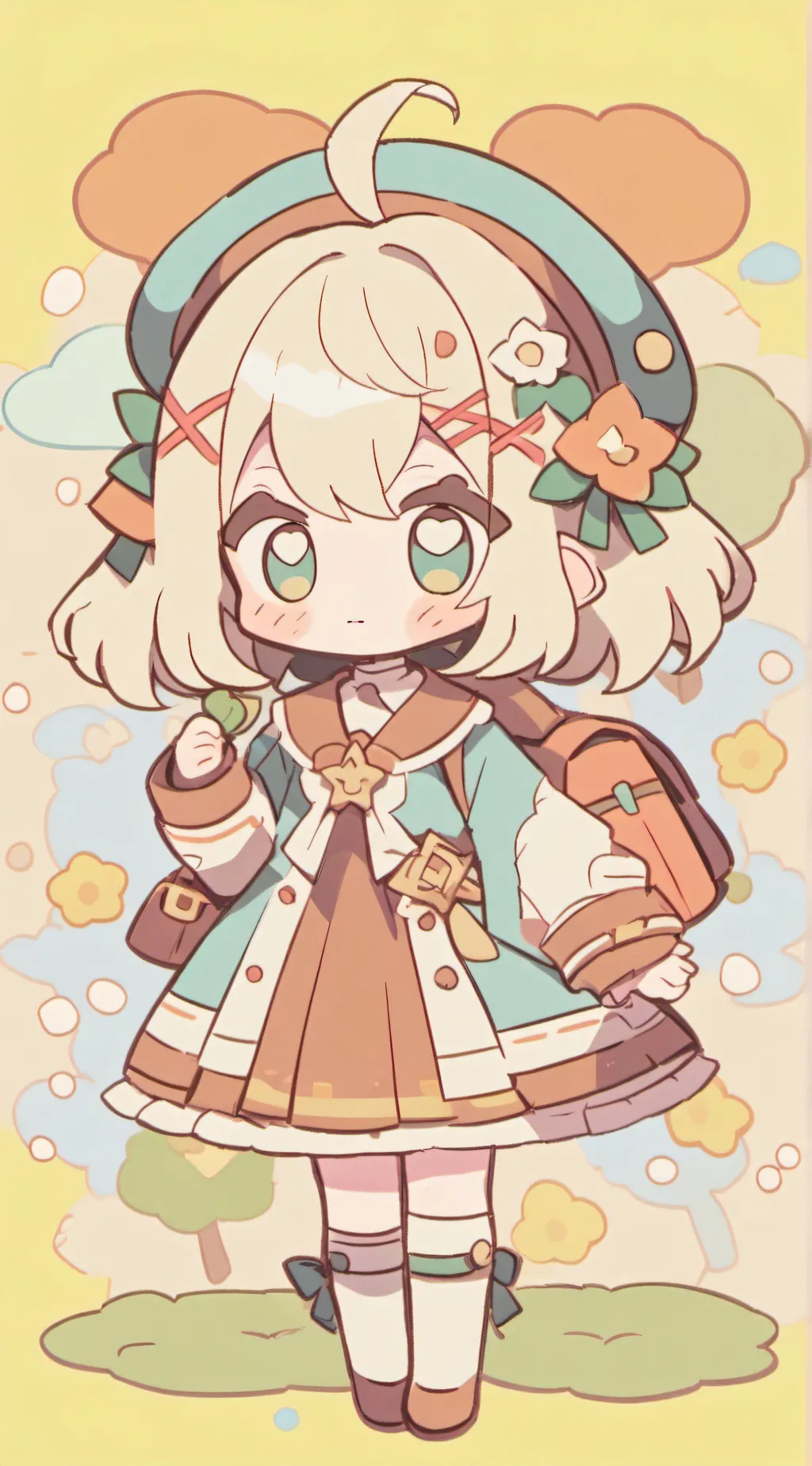 ai character: coffee background