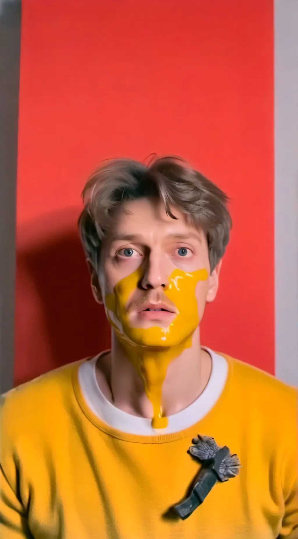 ai character: mustard man background