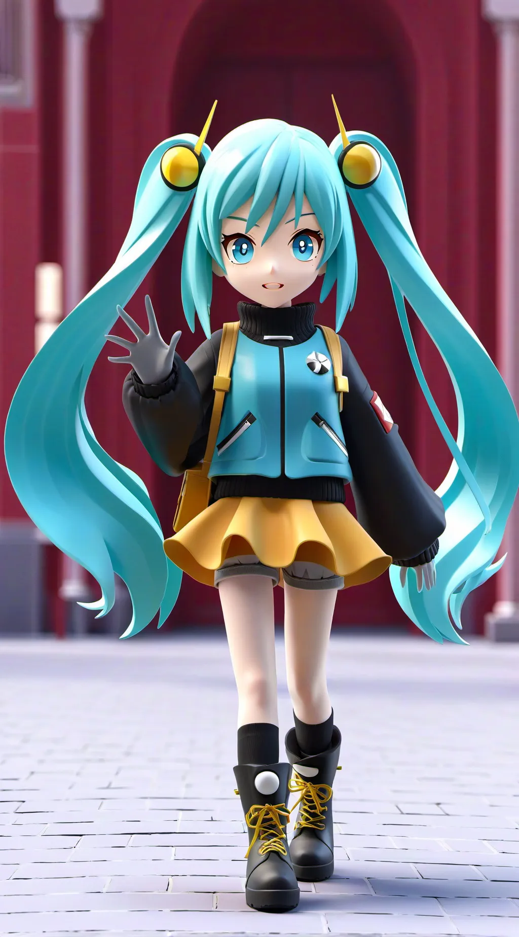 ai character: Hatsune Miku  background