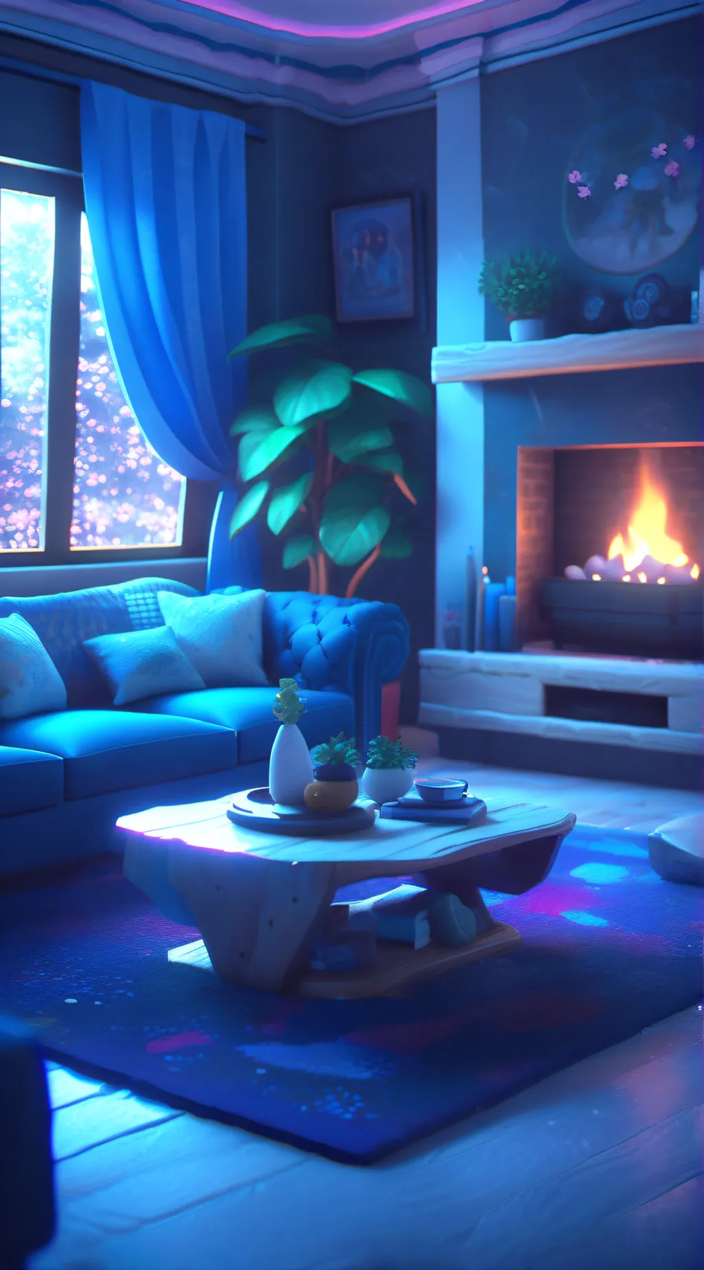 ai character: Ninjago oni train background