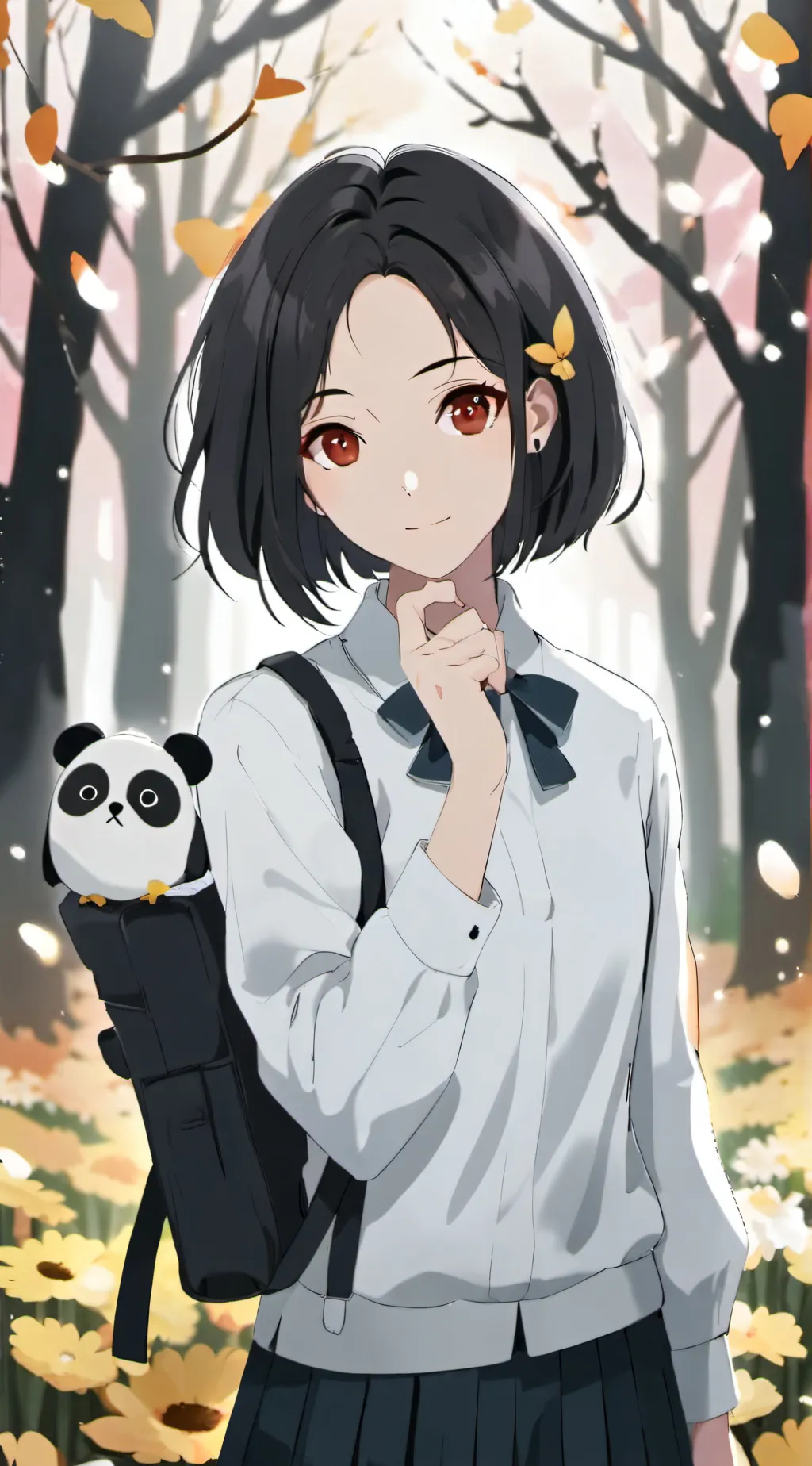 ai character: ur girl background