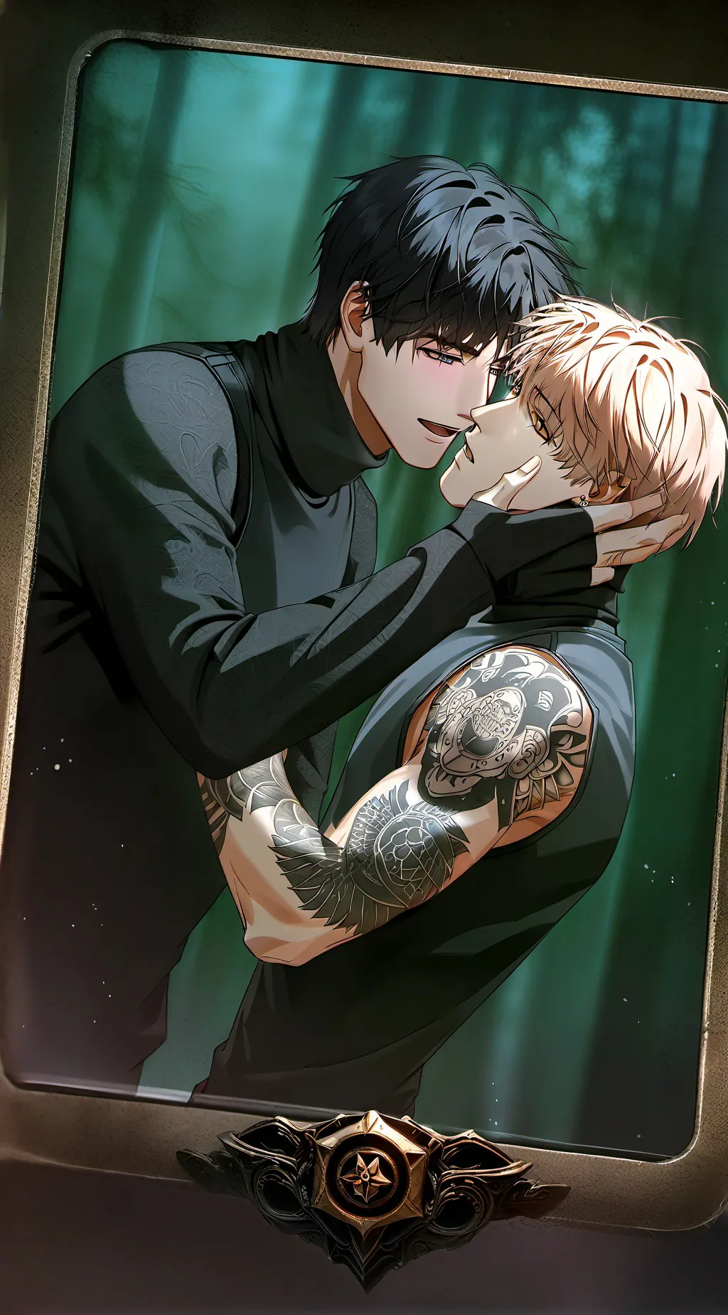 ai character: 🖤🐺evan×ivan🐰🖤 background