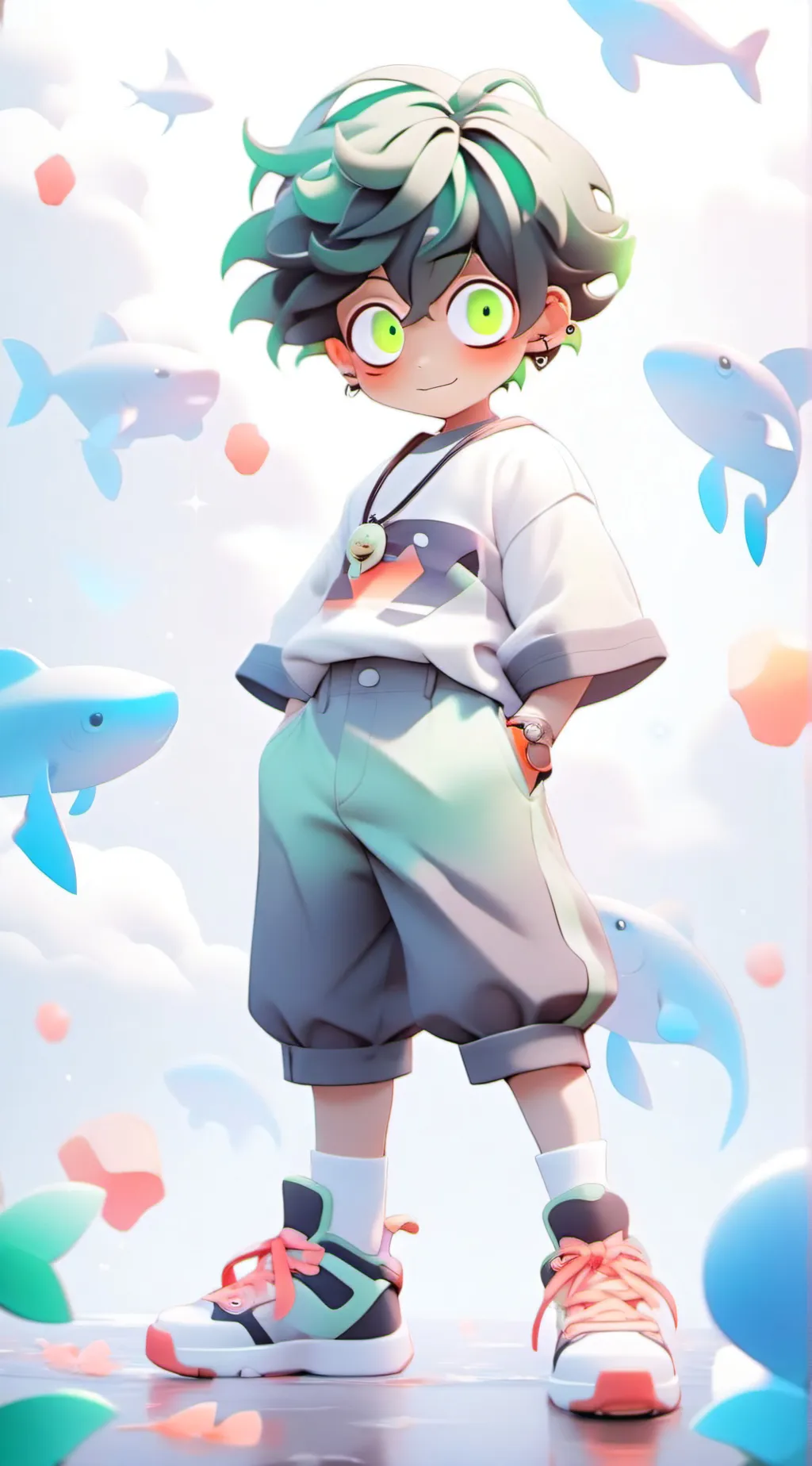 ai character: Mha boys sleepover background