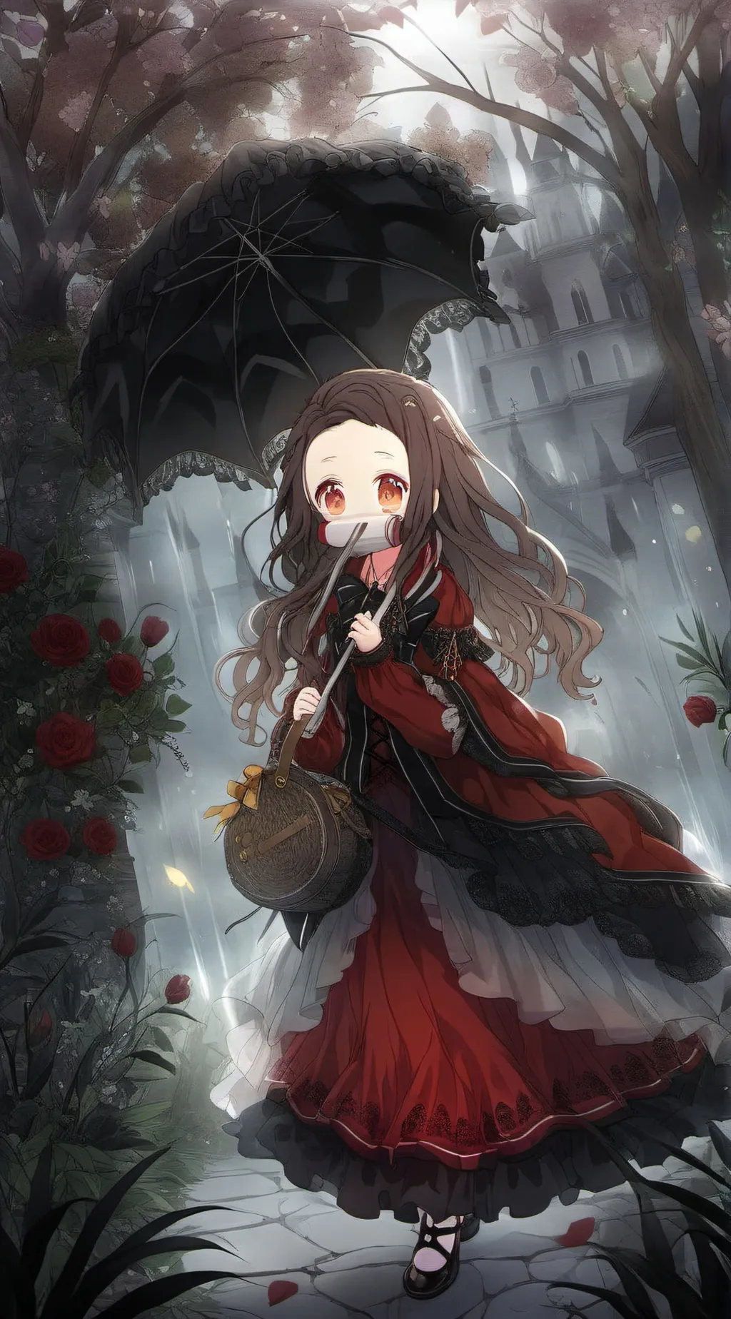 ai character: nezuko channnnnn background