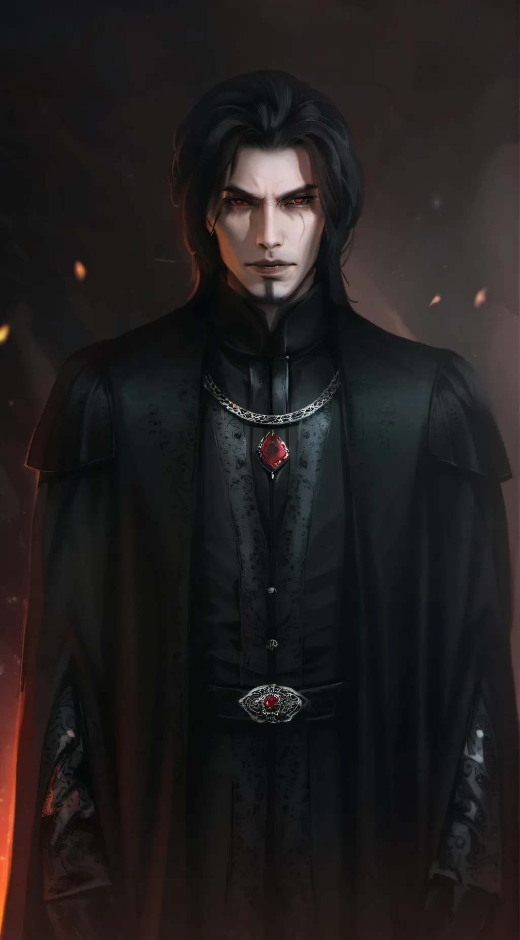 ai character: Dracula  background