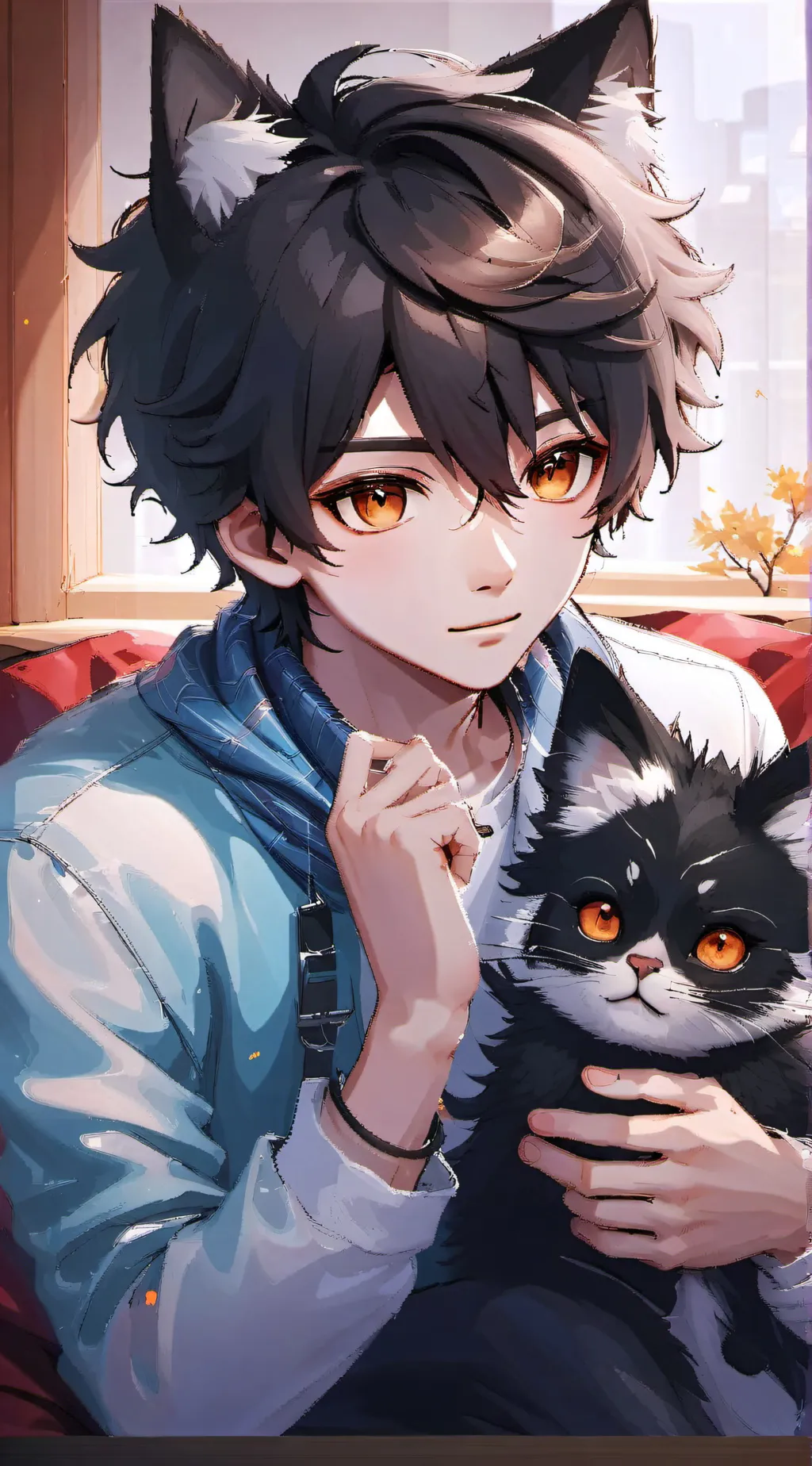 ai character: Asher/Ash background