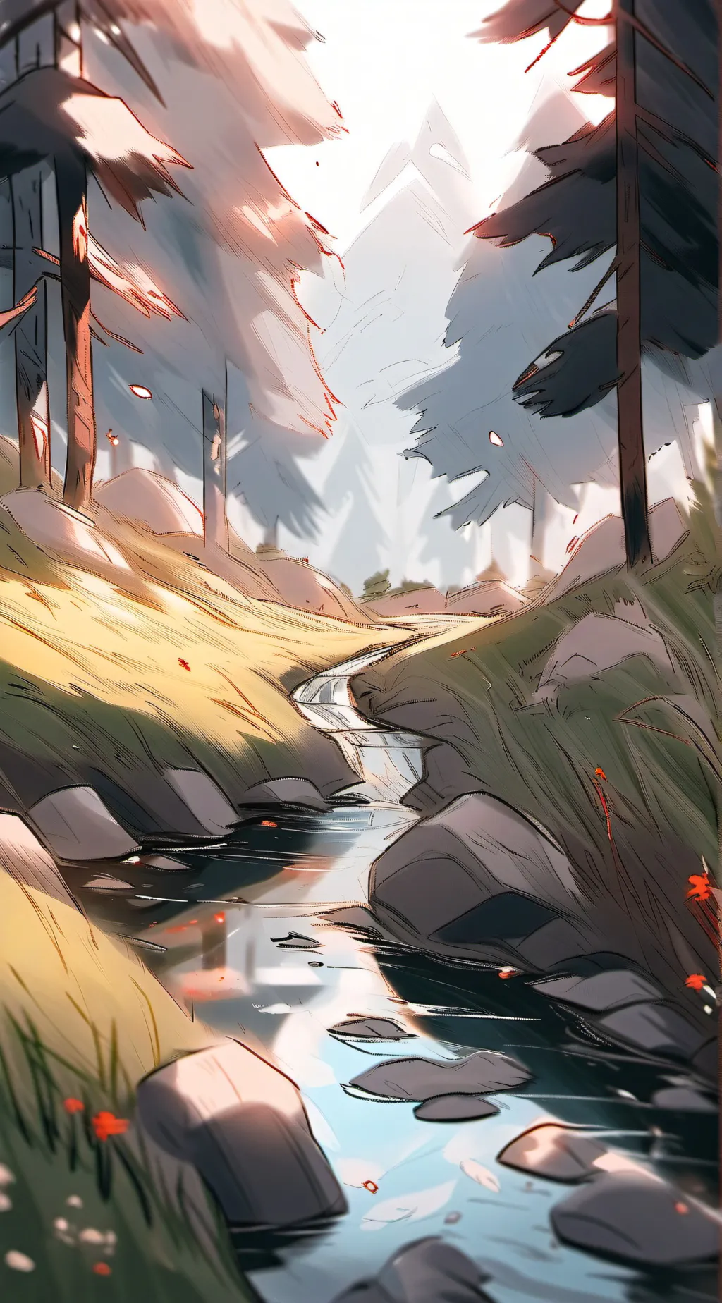 ai character: HH grass infection background