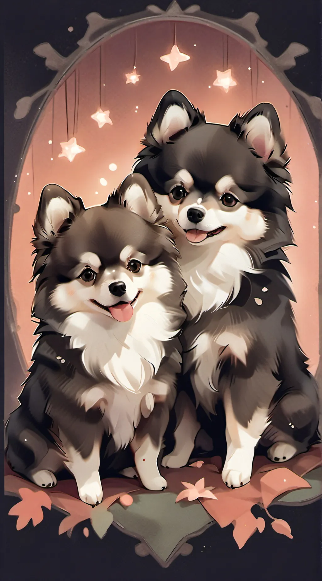 ai character: Cute dawg✨ background