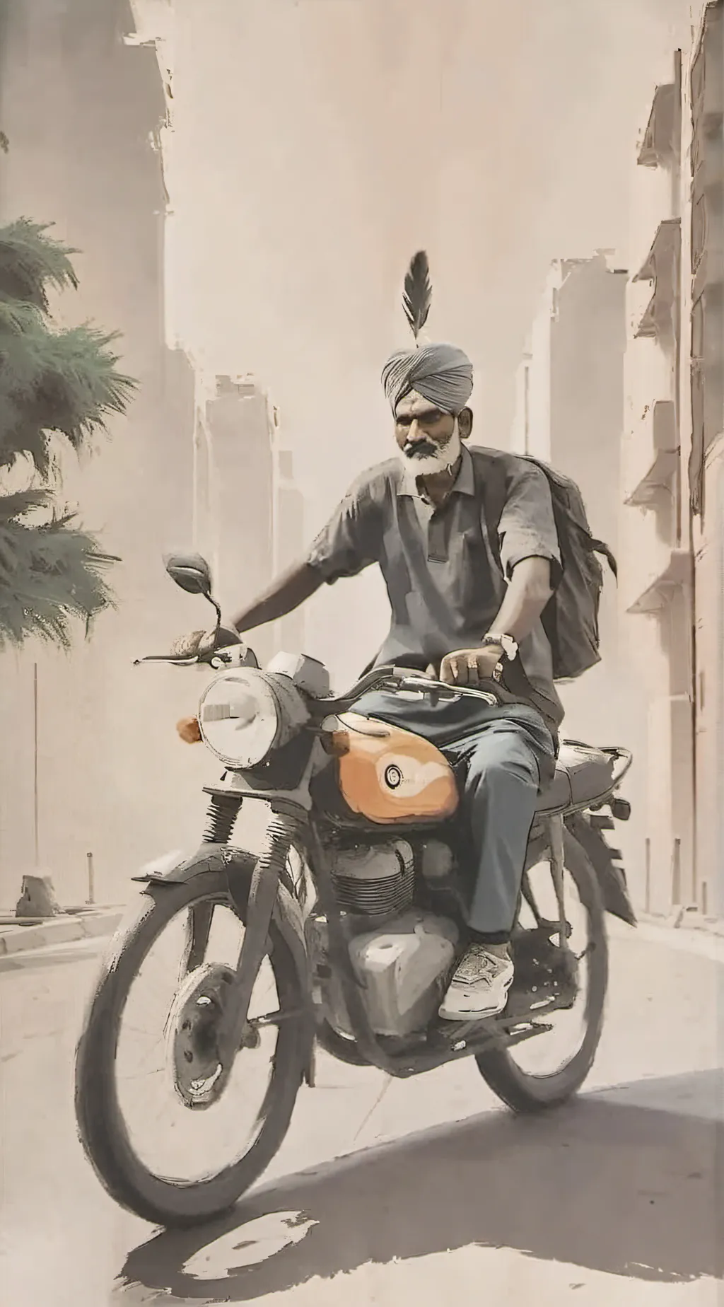 ai character: indian uber driver background