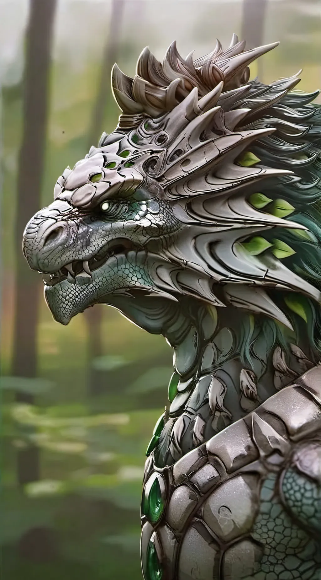 ai character: SCP 682 Reptile background