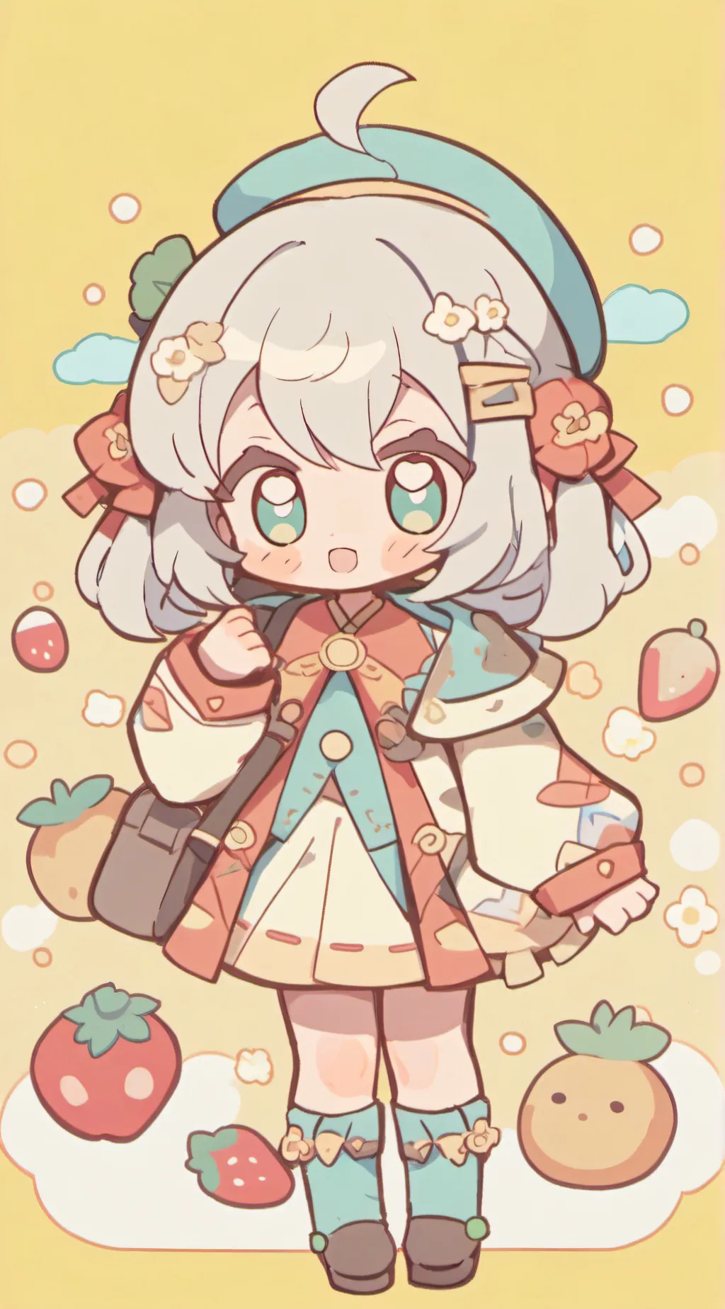 ai character: Flispy kit!!! (^ ^ background