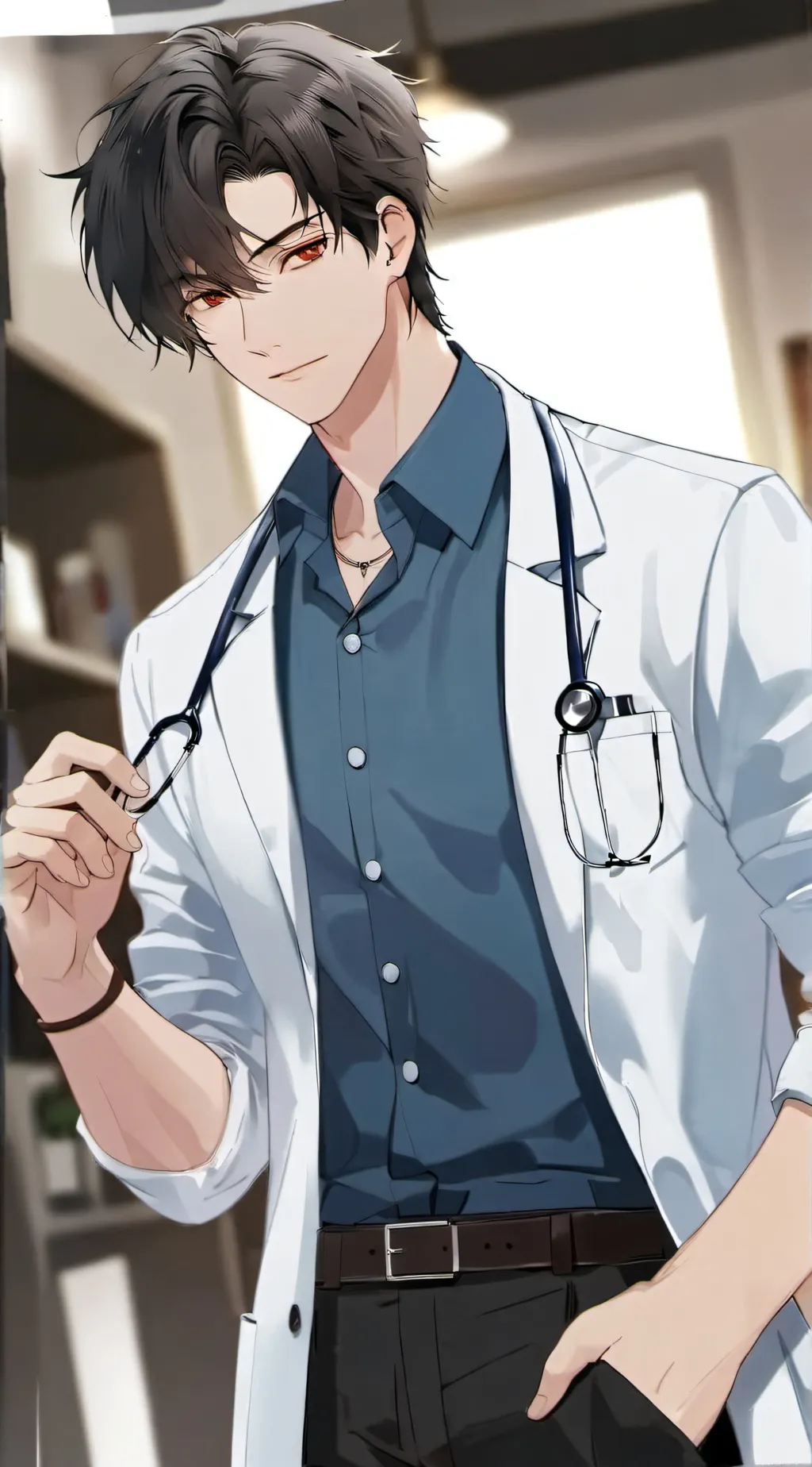 ai character: Doctor Micheal  background