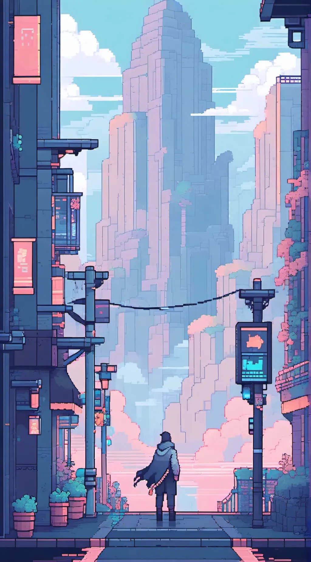 ai character: Titan computer man background