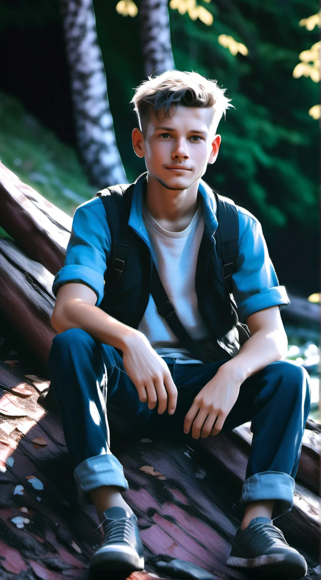 ai character: cash TV  background