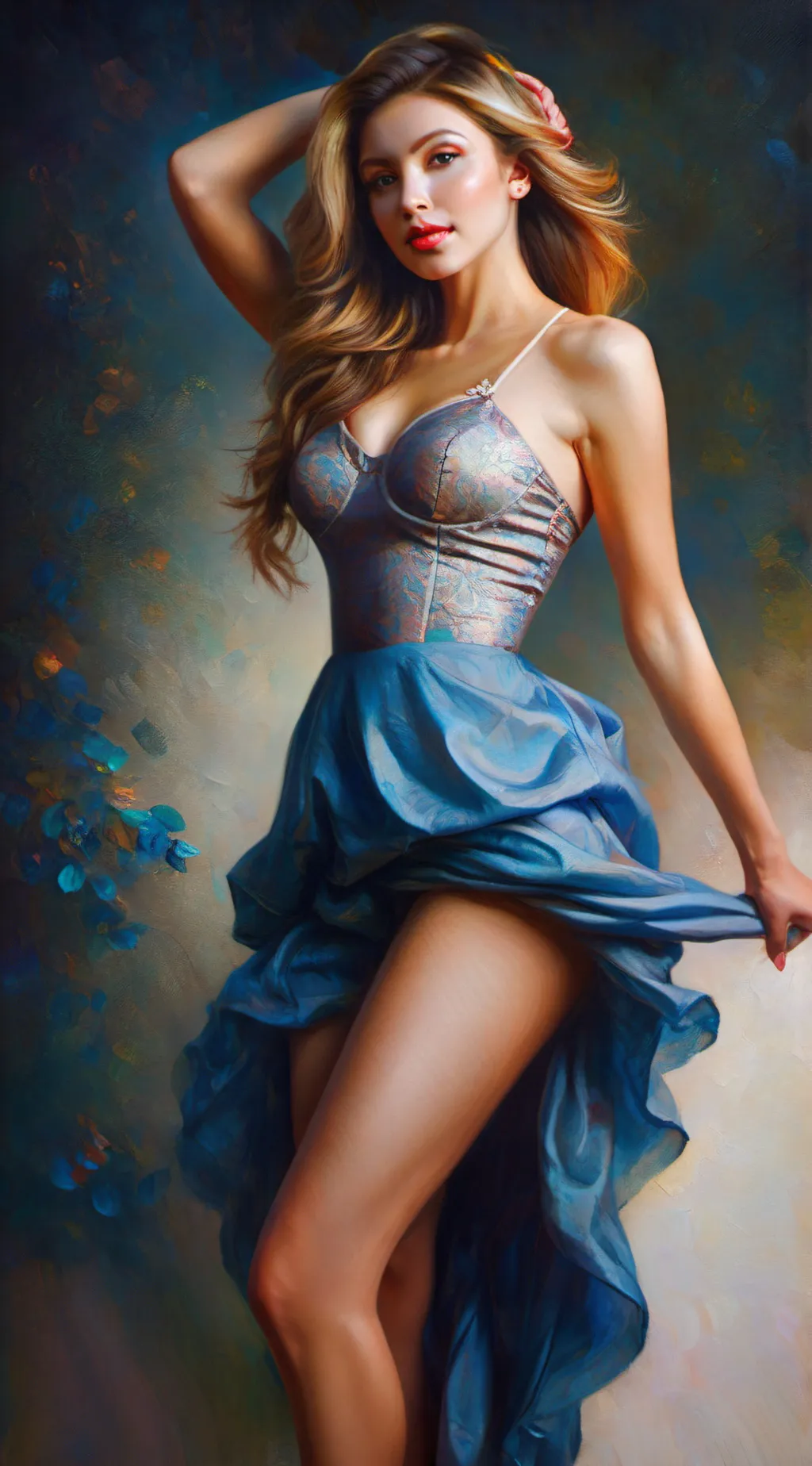 ai character: in a trance background