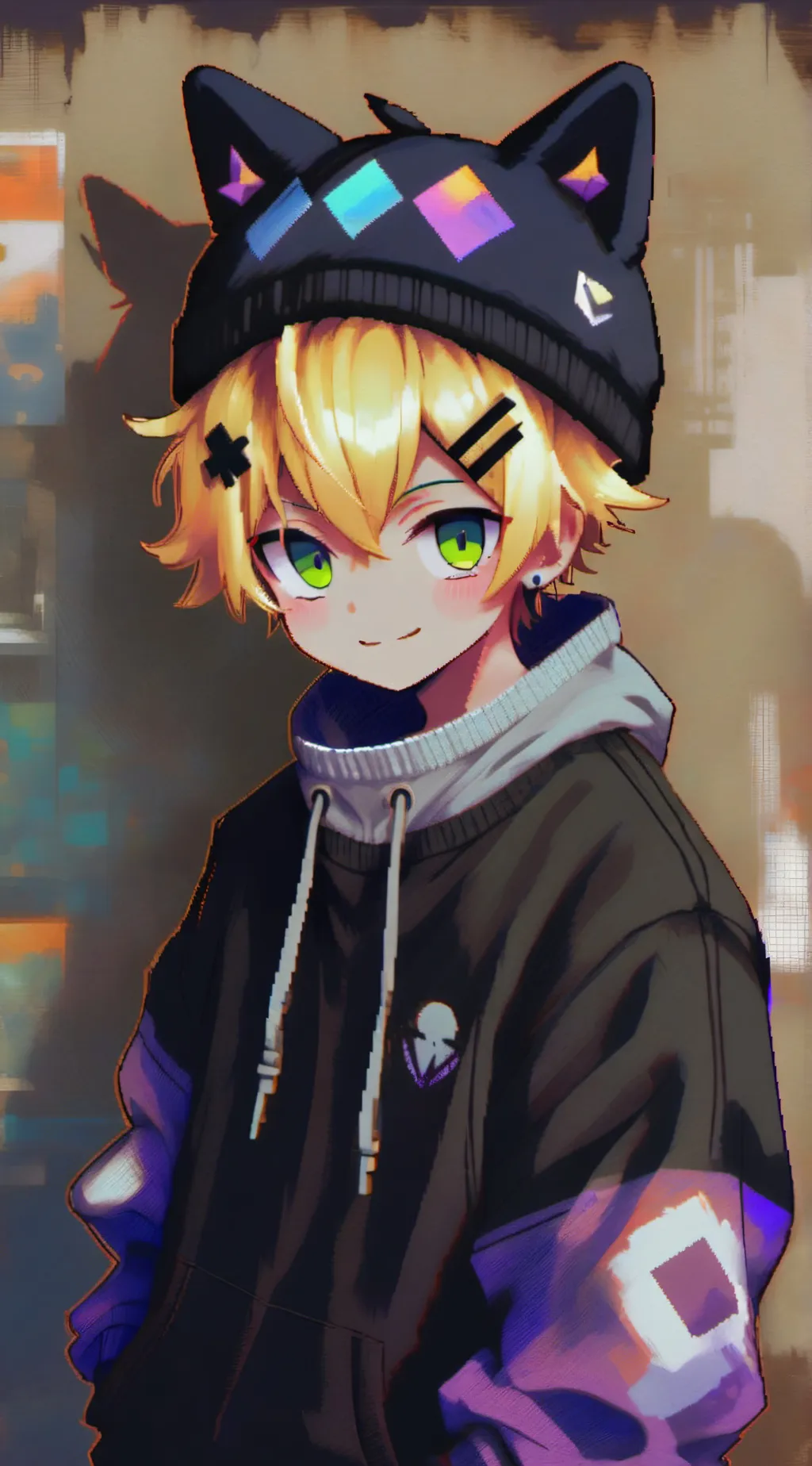 ai character: Leo. background