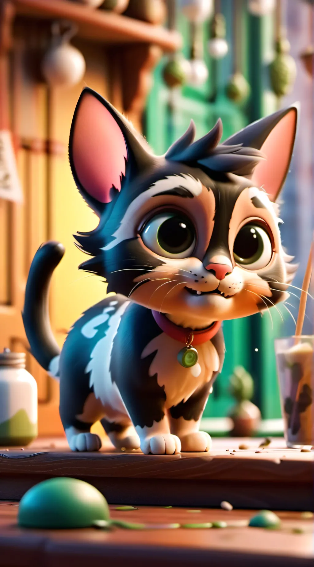 ai character: cat background