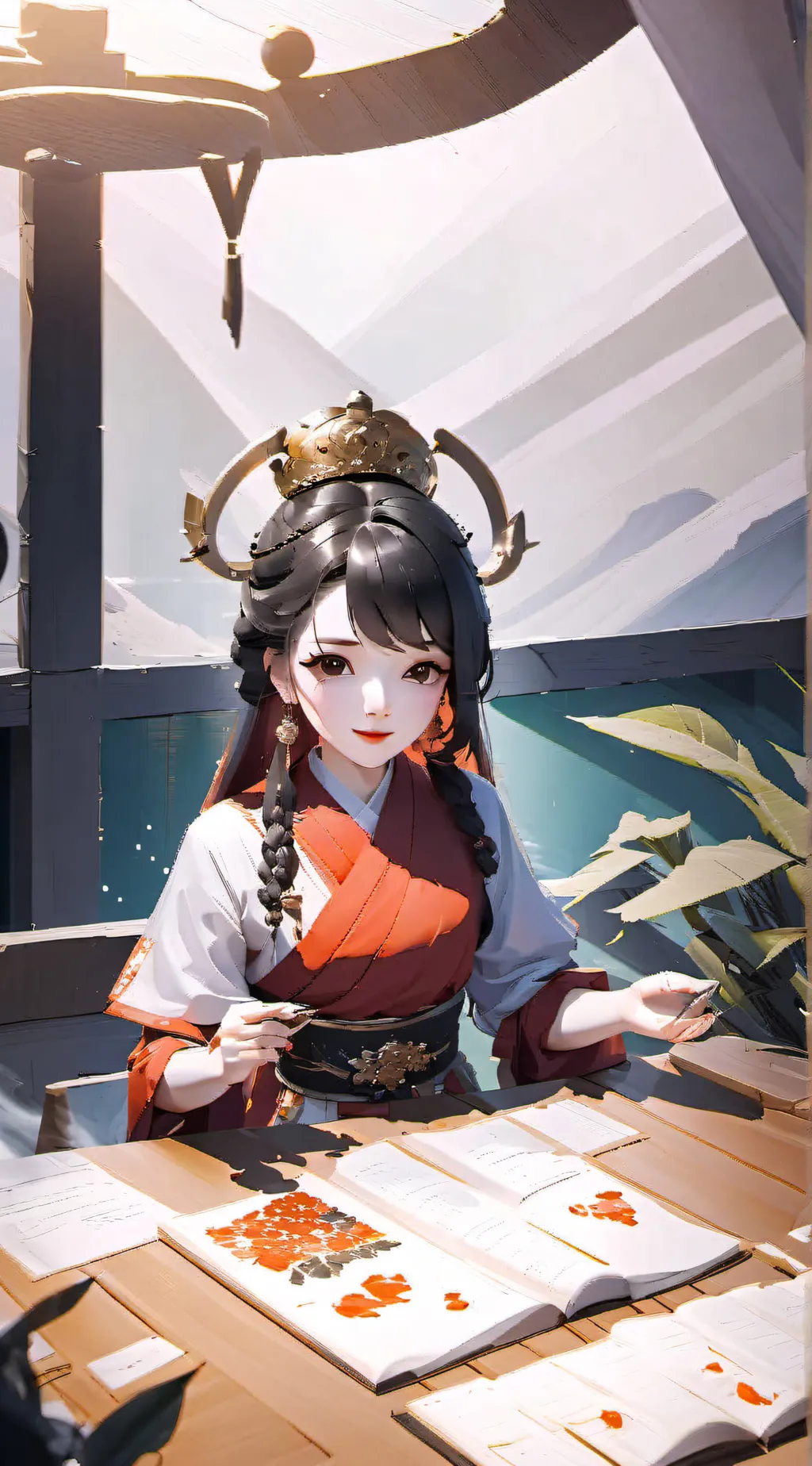 ai character: Alyssa ￼ background