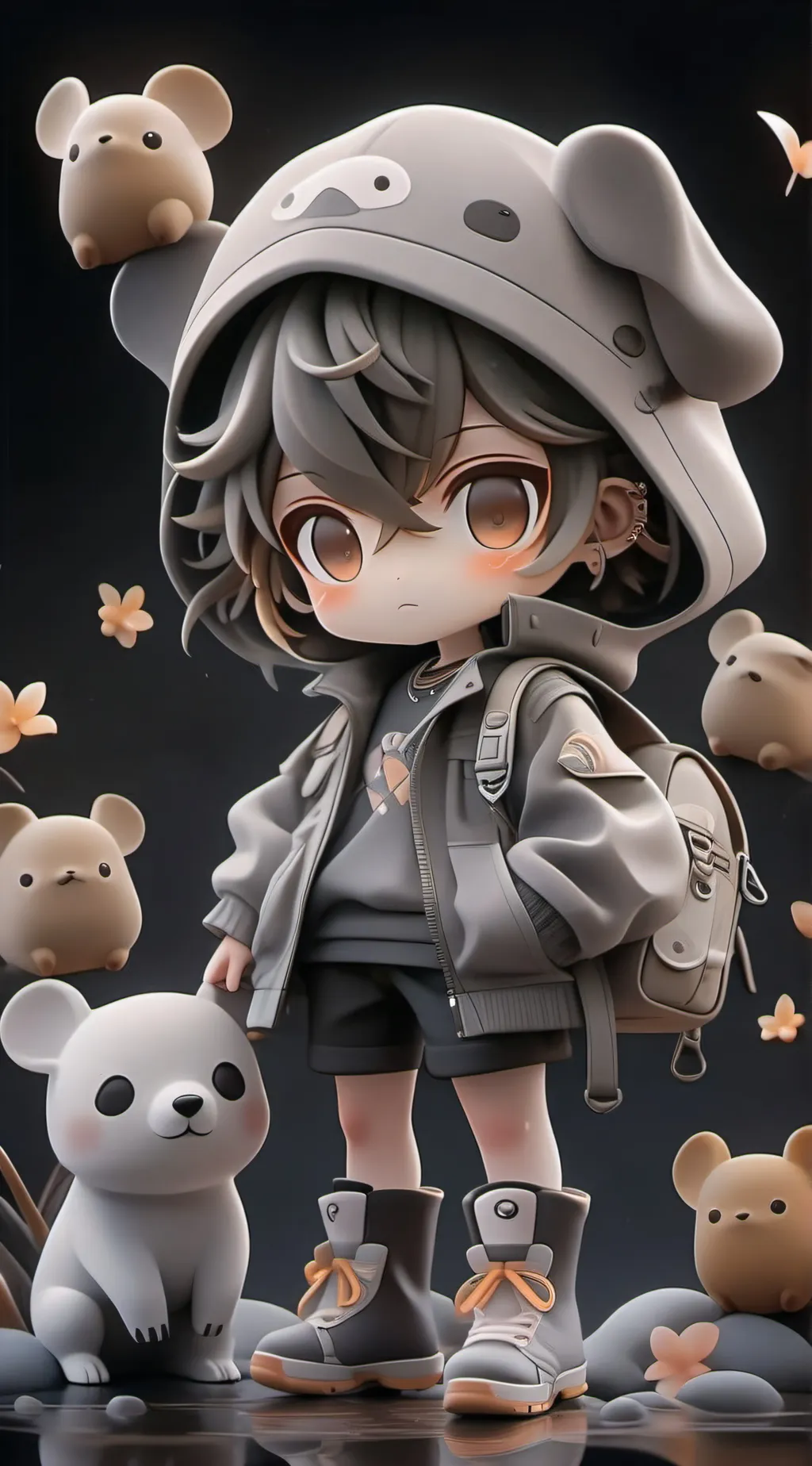 ai character: Boxy background