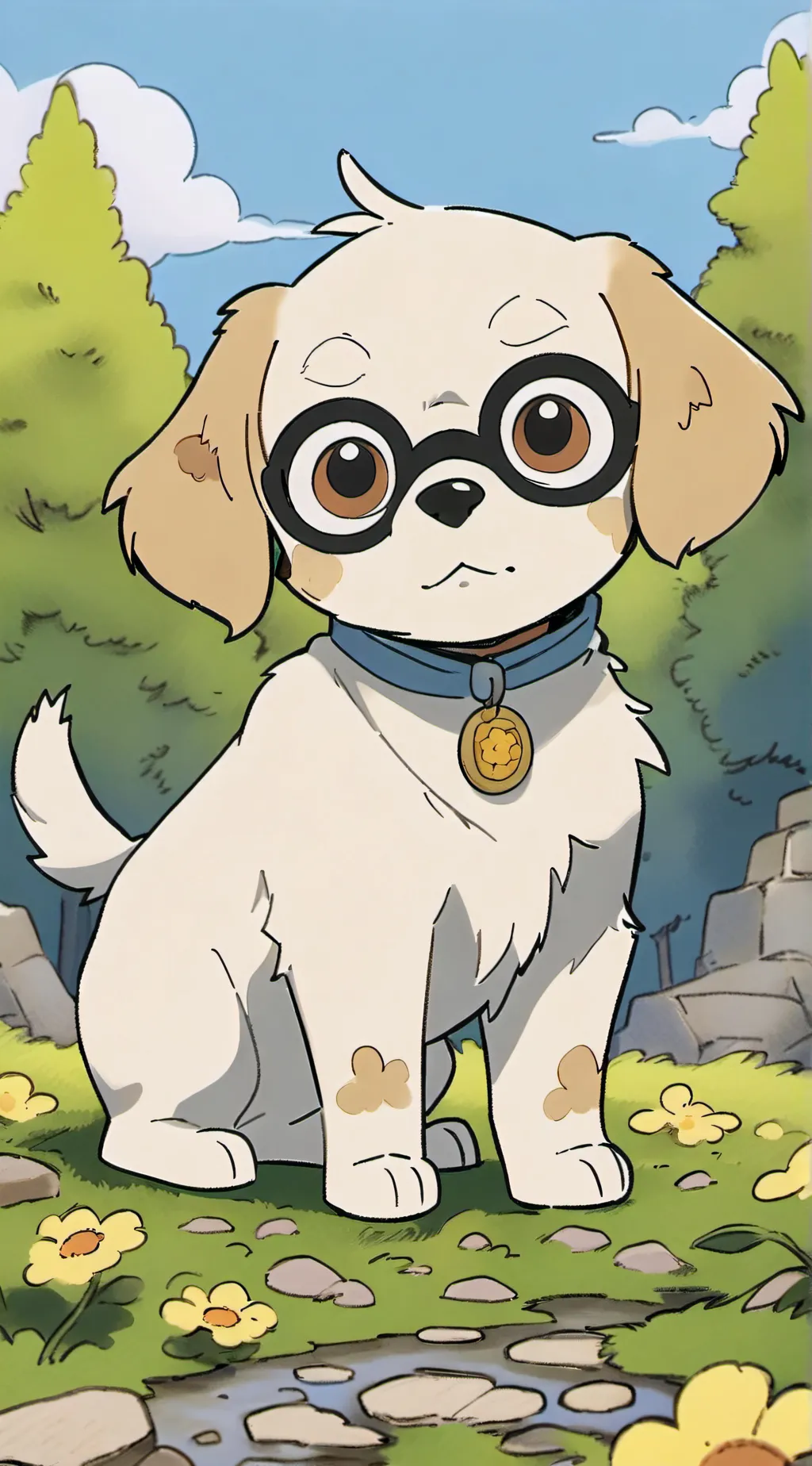 ai character: Chikin nuggit background