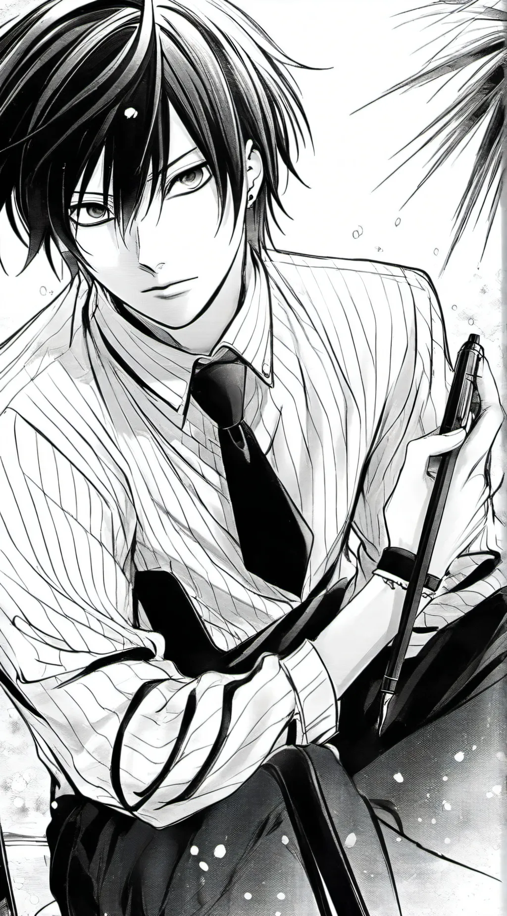 ai character: L from death Note  background