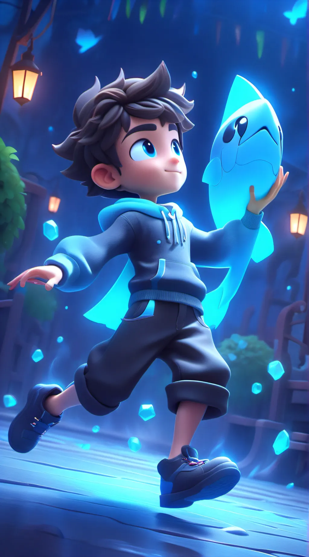 ai character: Greg and bloo background