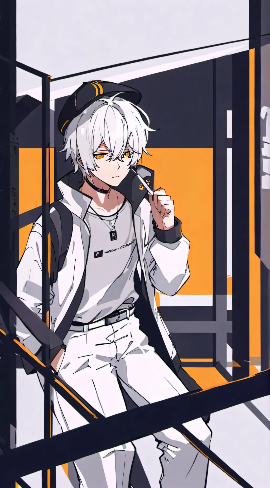 ai character: Léo  background