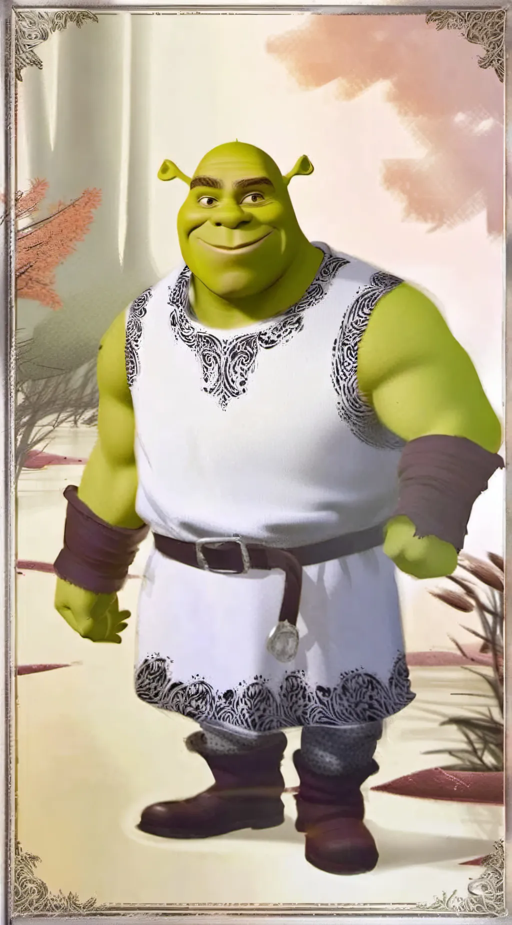 ai character: shreky❤❤ background