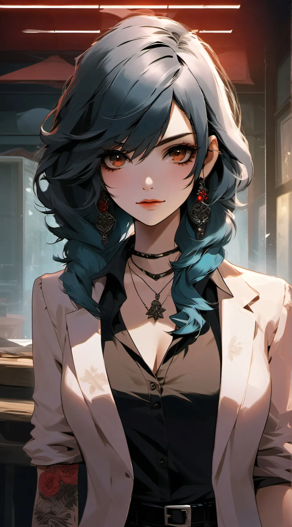 ai character: Mafia Women background