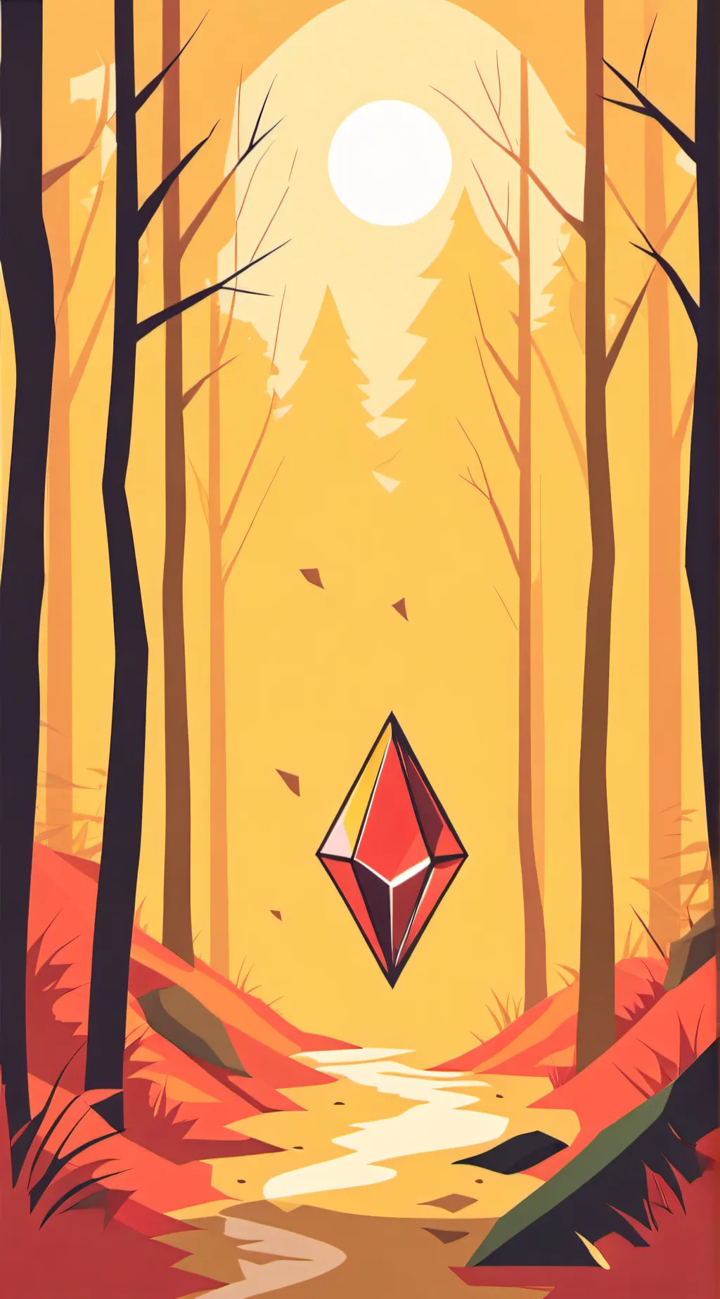 ai character: fire background