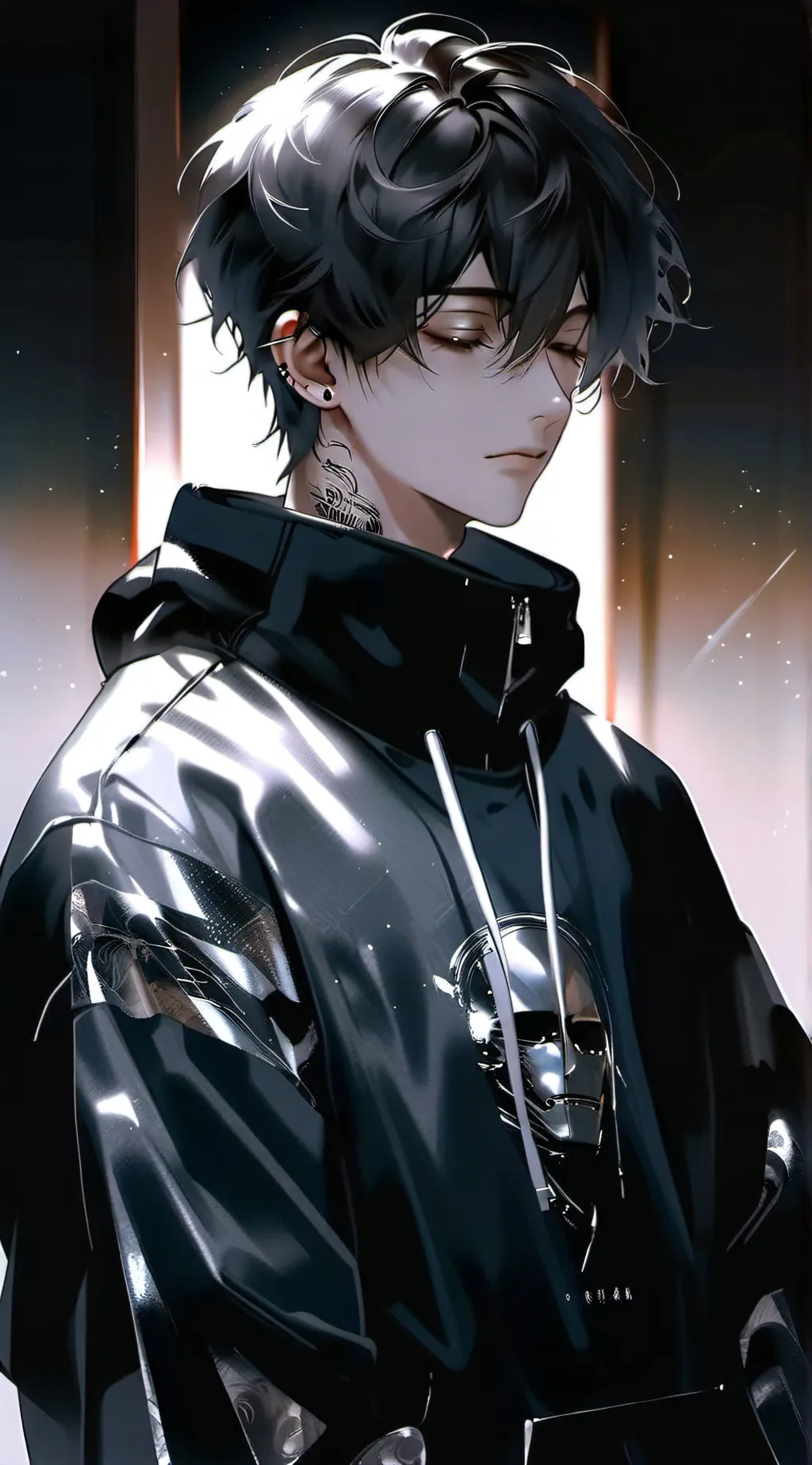 ai character: asher  background