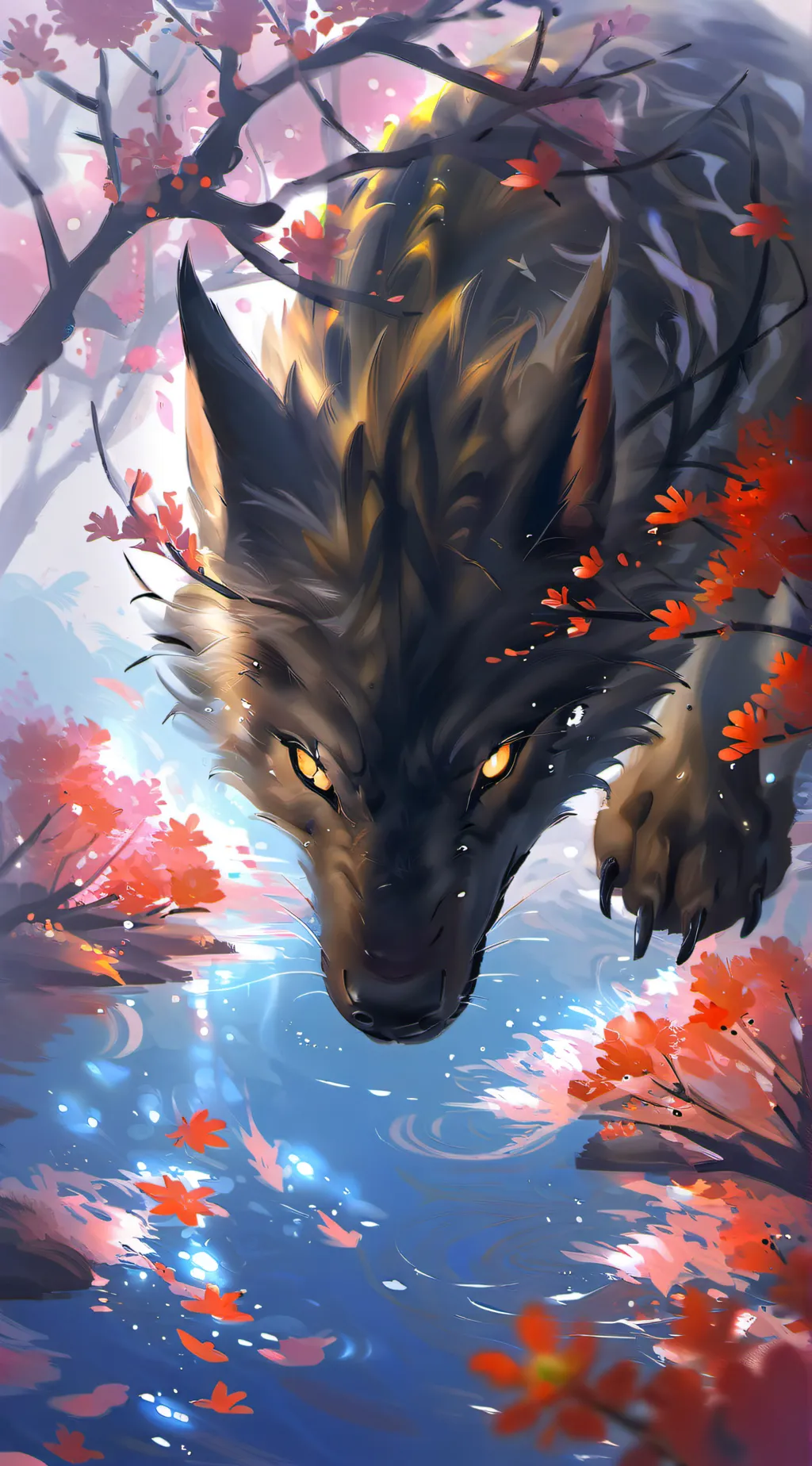 ai character: wolfiu background