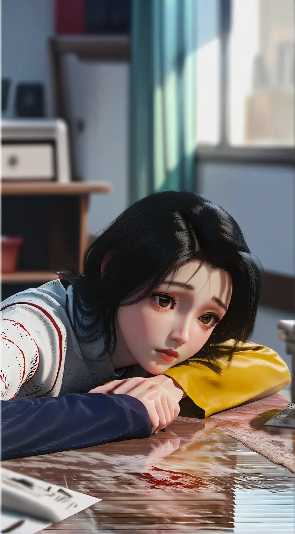 ai character: roast girl background