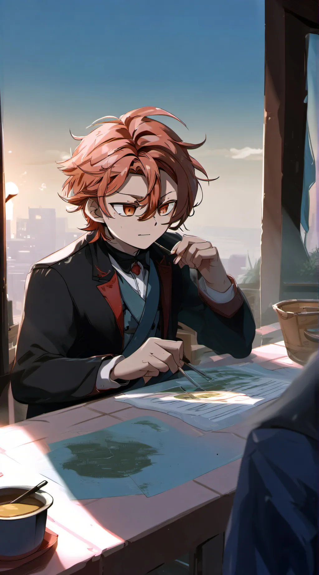 ai character: Chuuya nakahara background