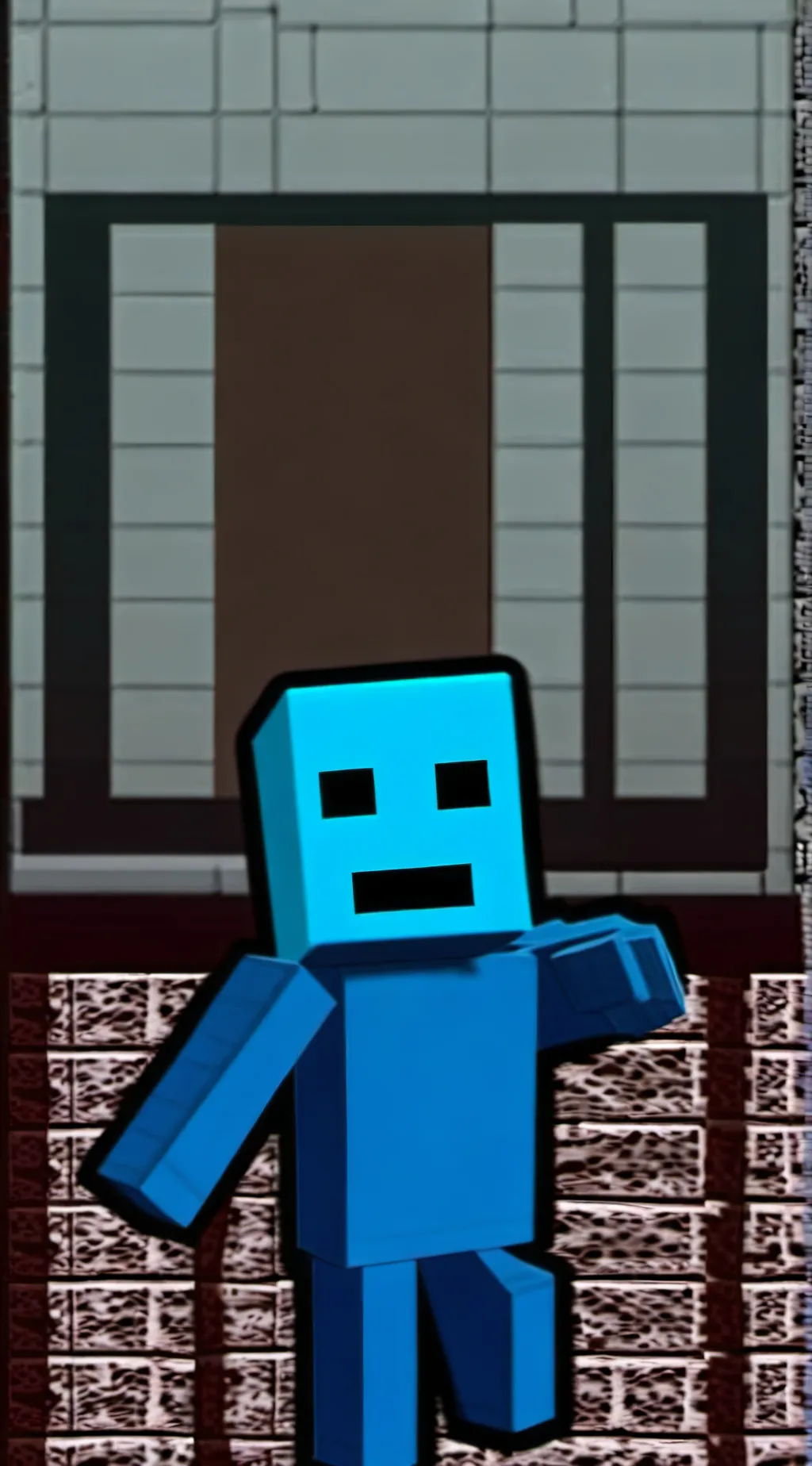 ai character: Blue guy background