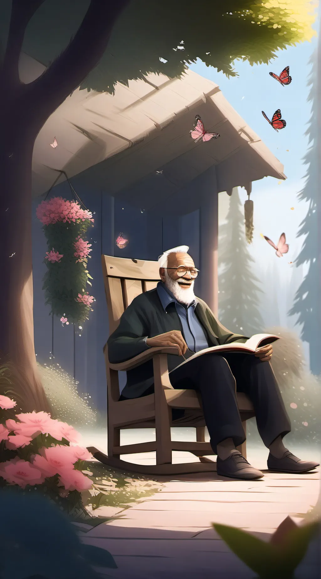 ai character: Grandpa Daniel background