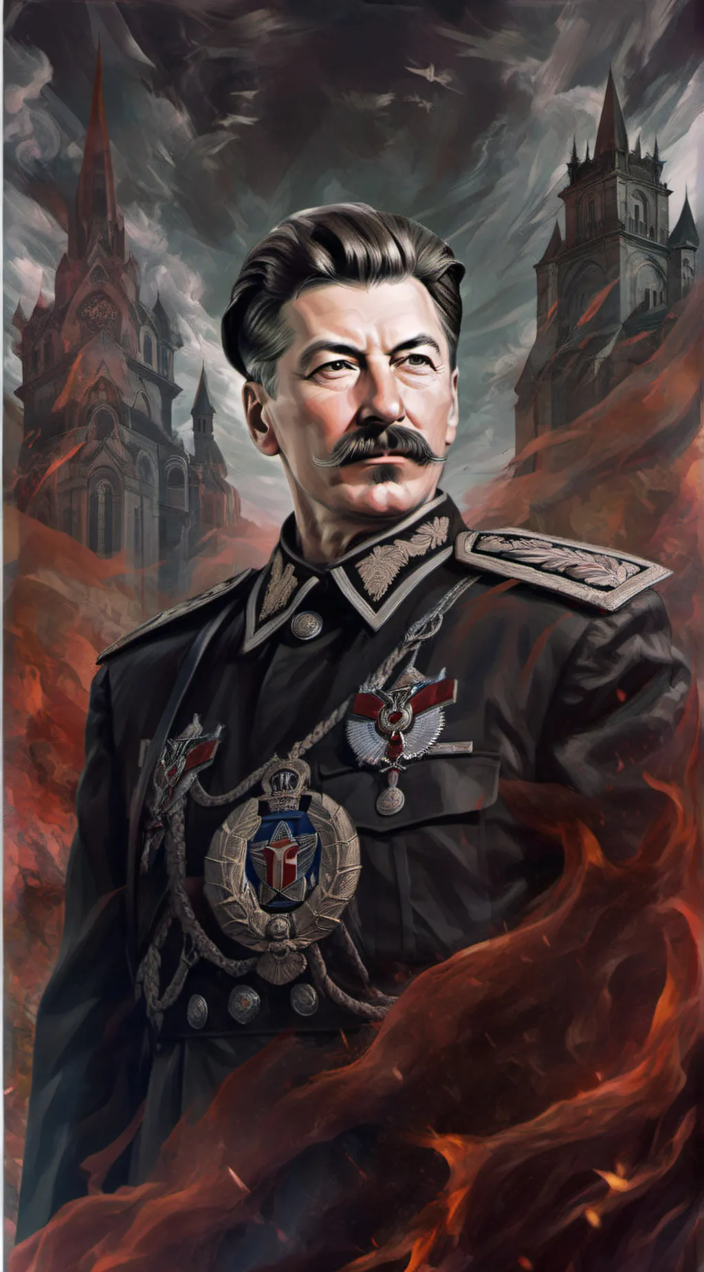 ai character: Joseph stalin  background