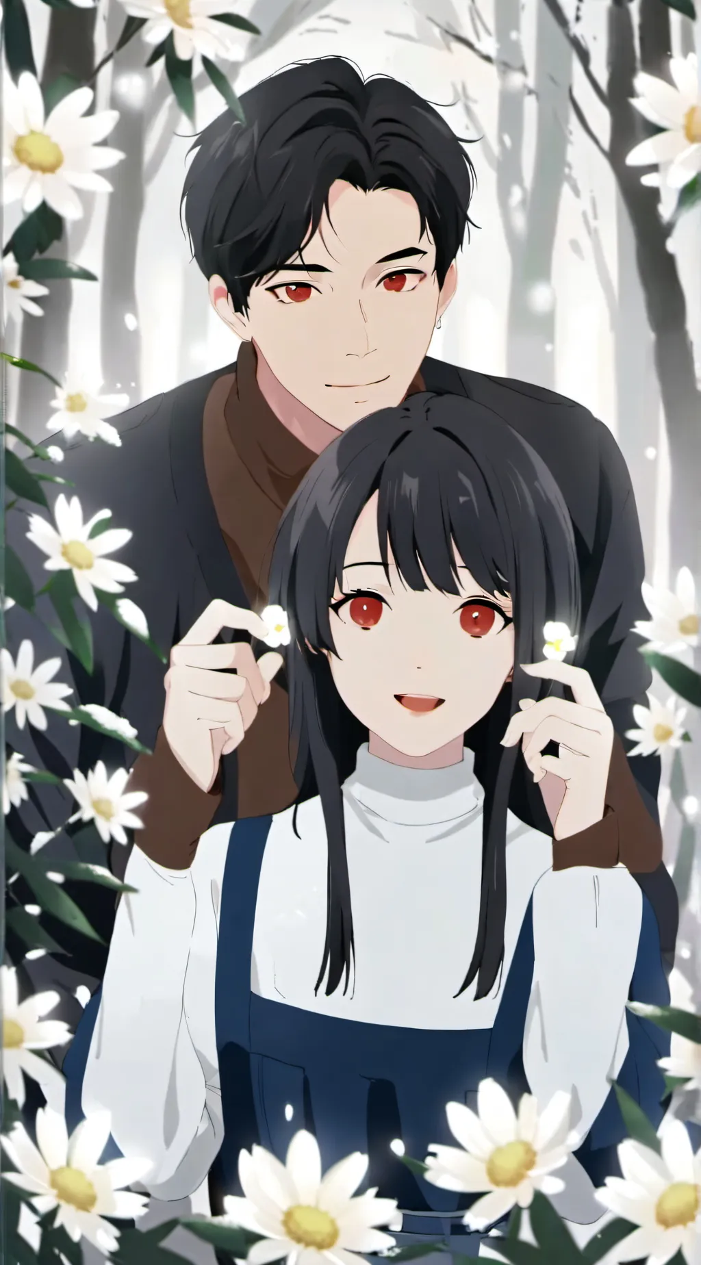 ai character: Rose background