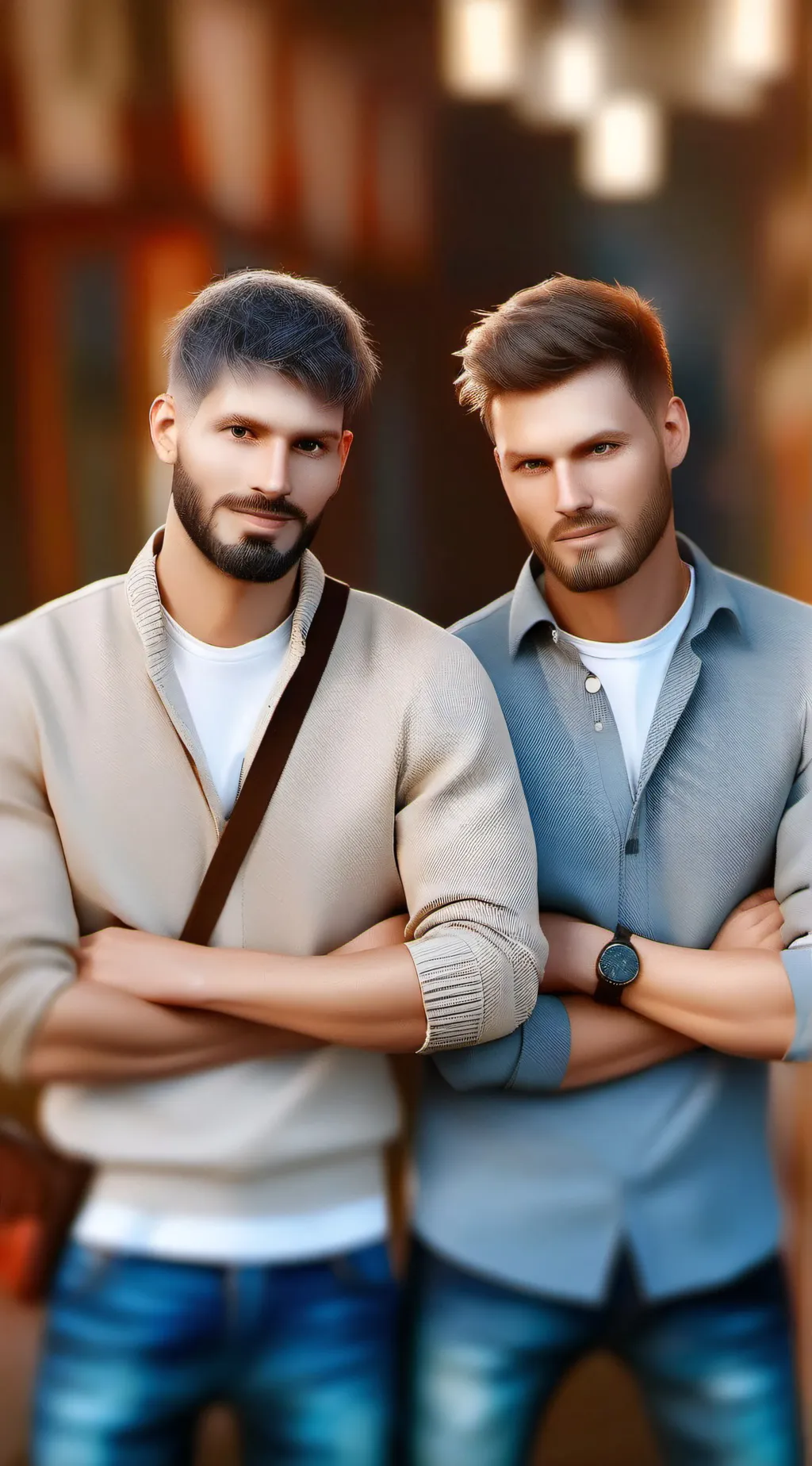 ai character: boys  background