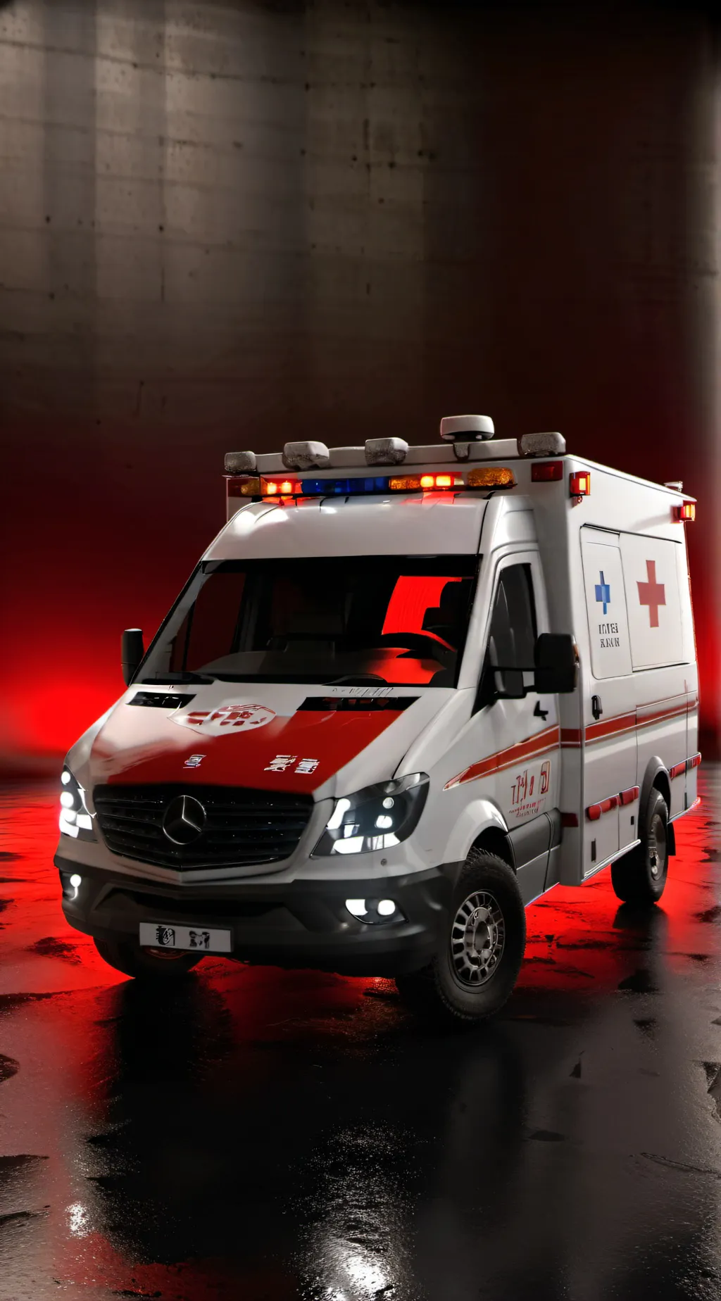 ai character: rambulance  background