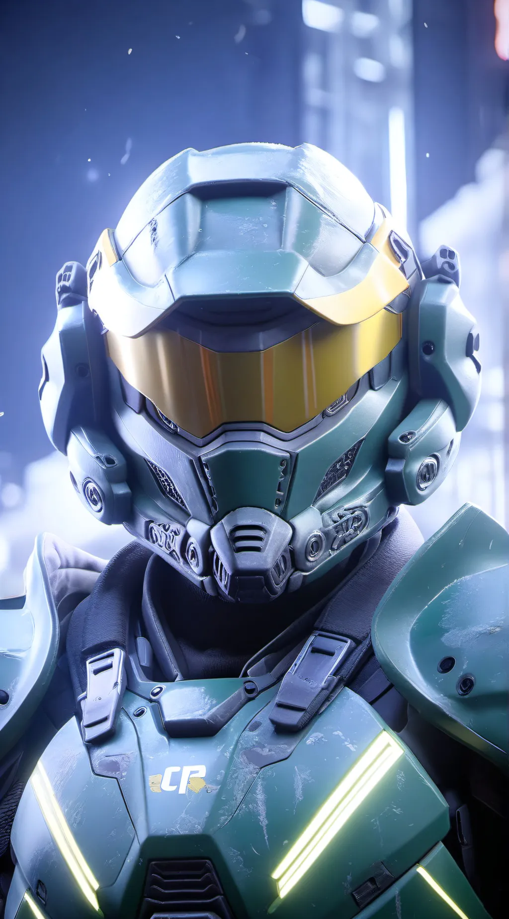 ai character: master chief  background