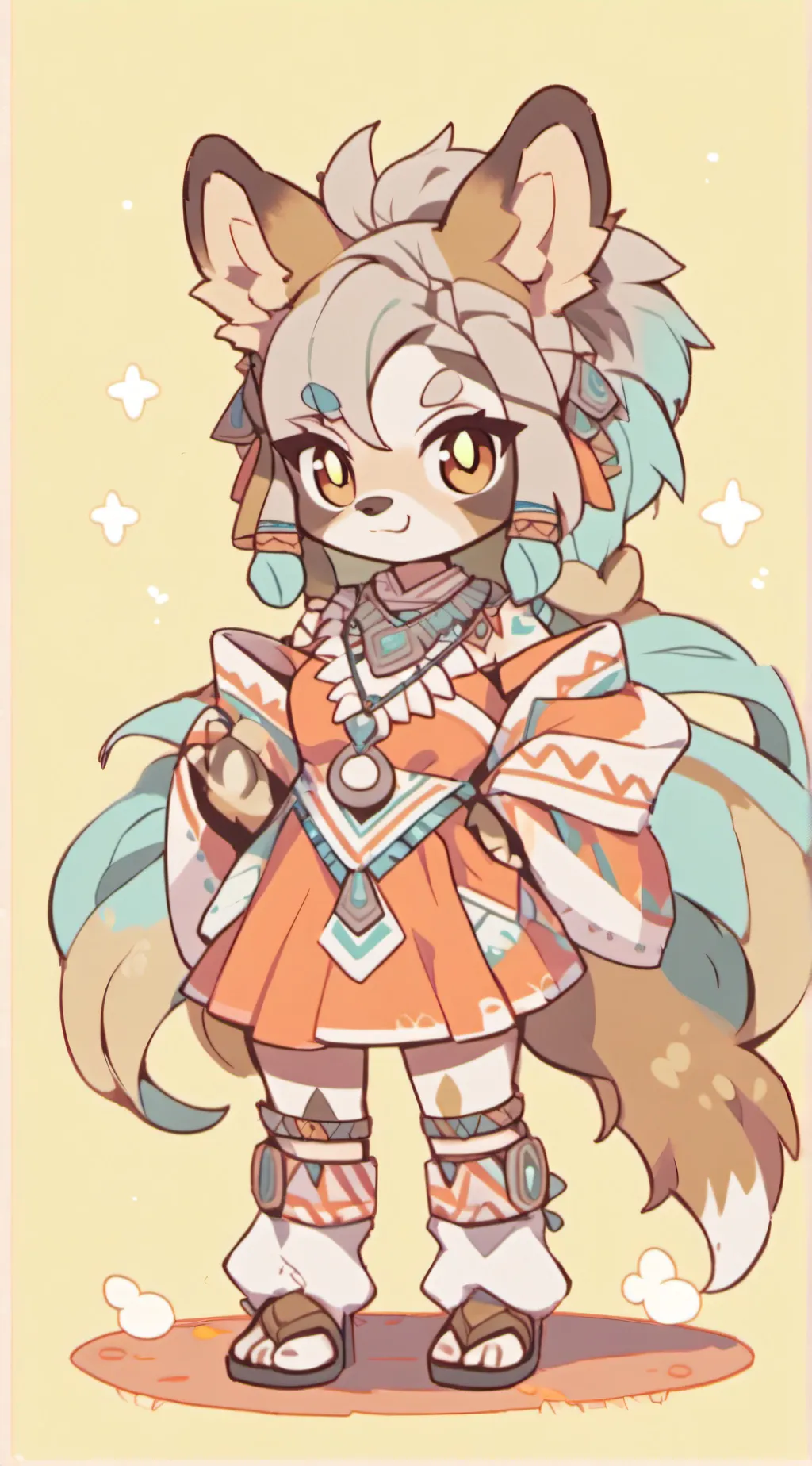 ai character: gnoll taur  background