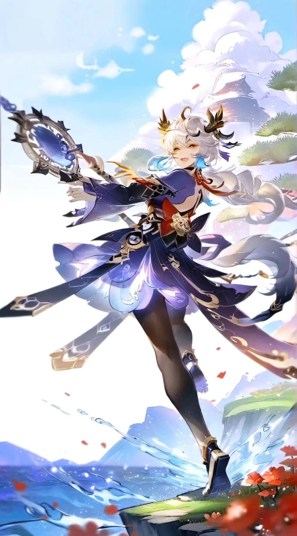 ai character: genshin impact background