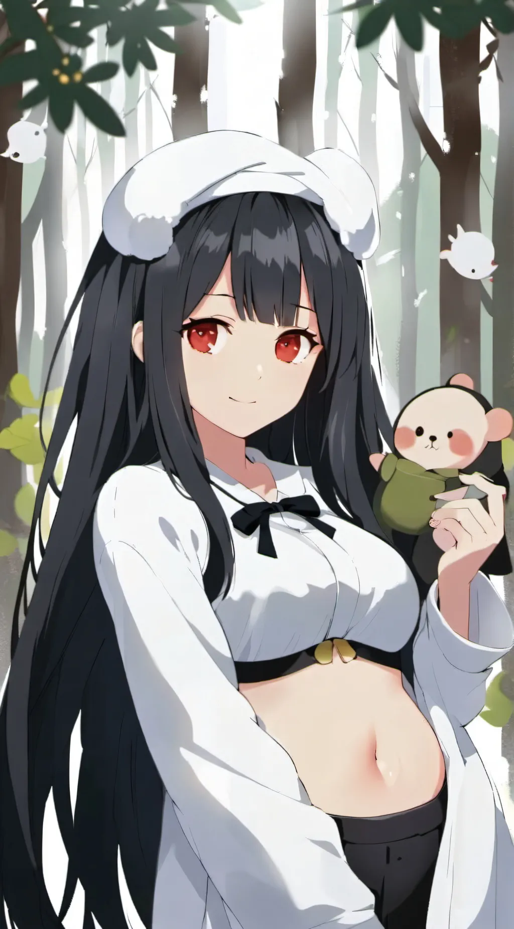 ai character: rose background