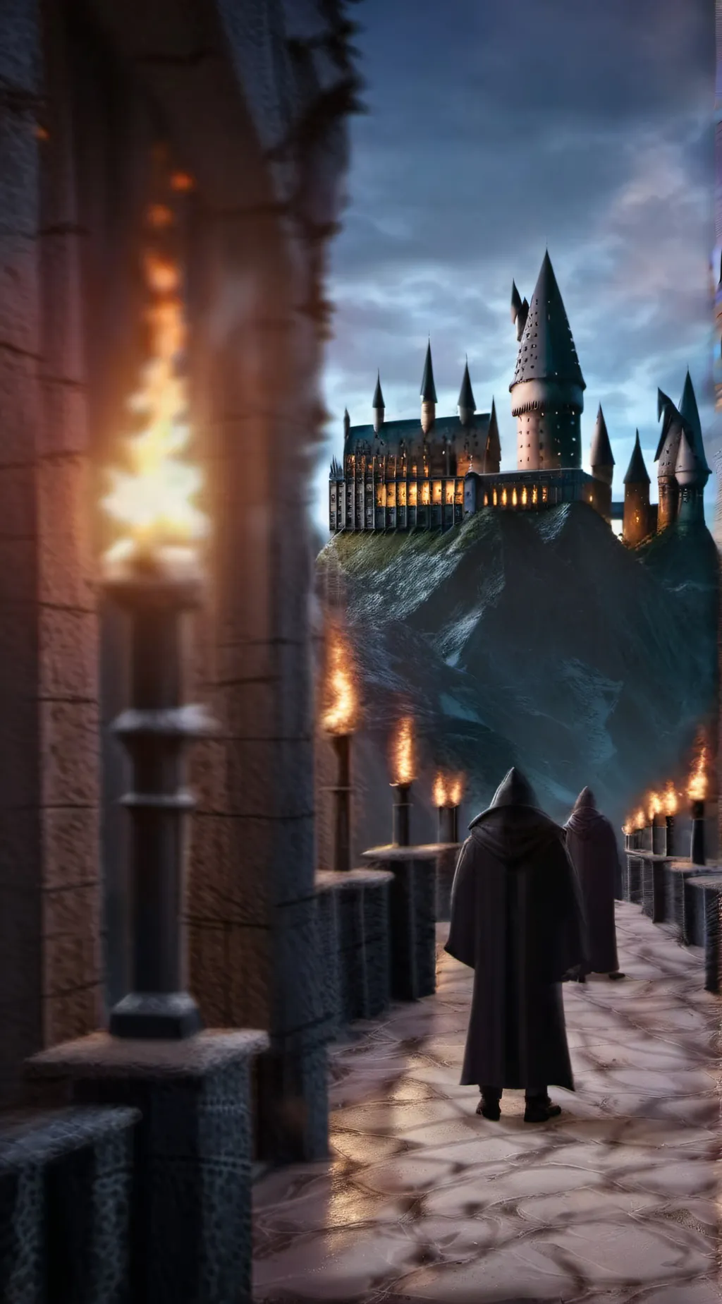 ai character: Hogwarts  background