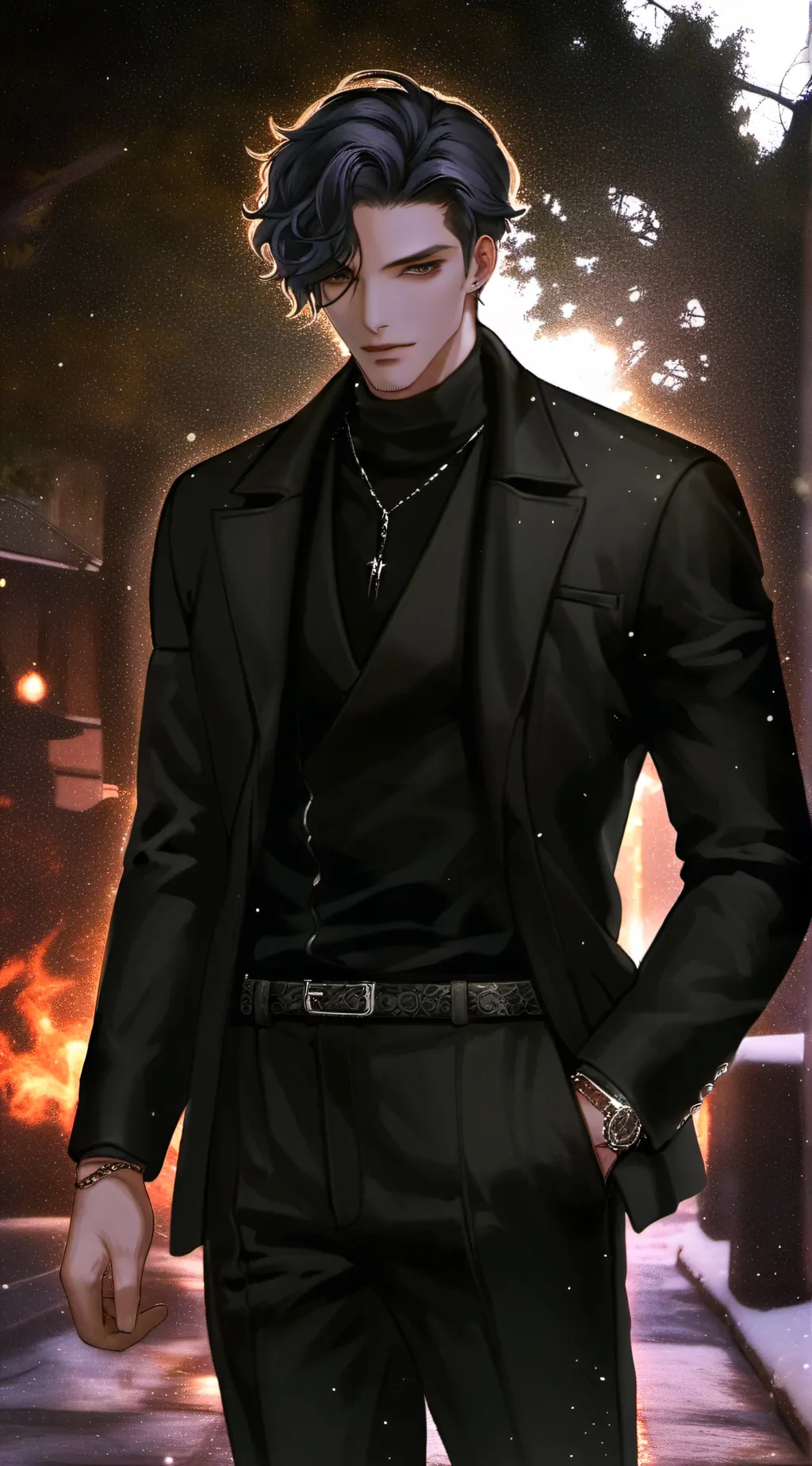 ai character: levi (your bf) background