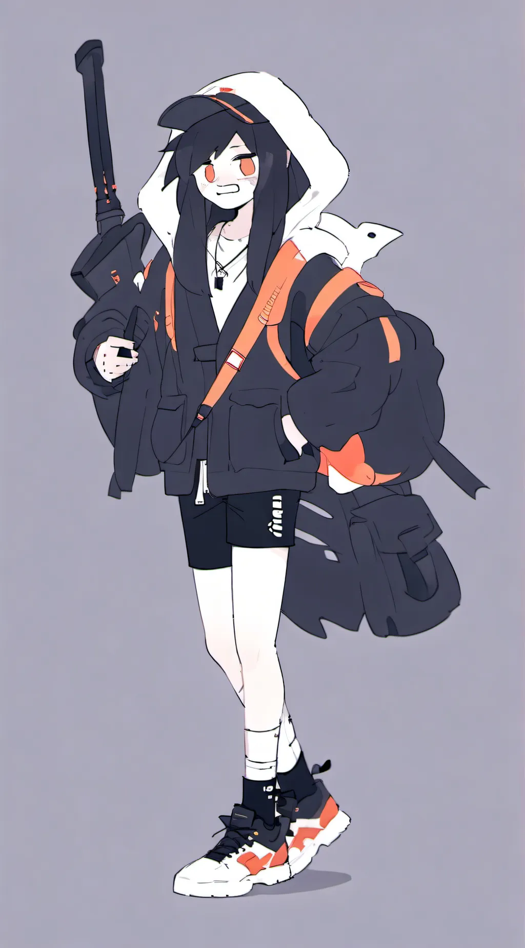 ai character: Miss circle background