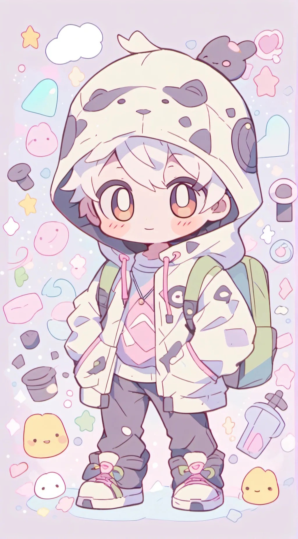 ai character: MHA baby😨 background